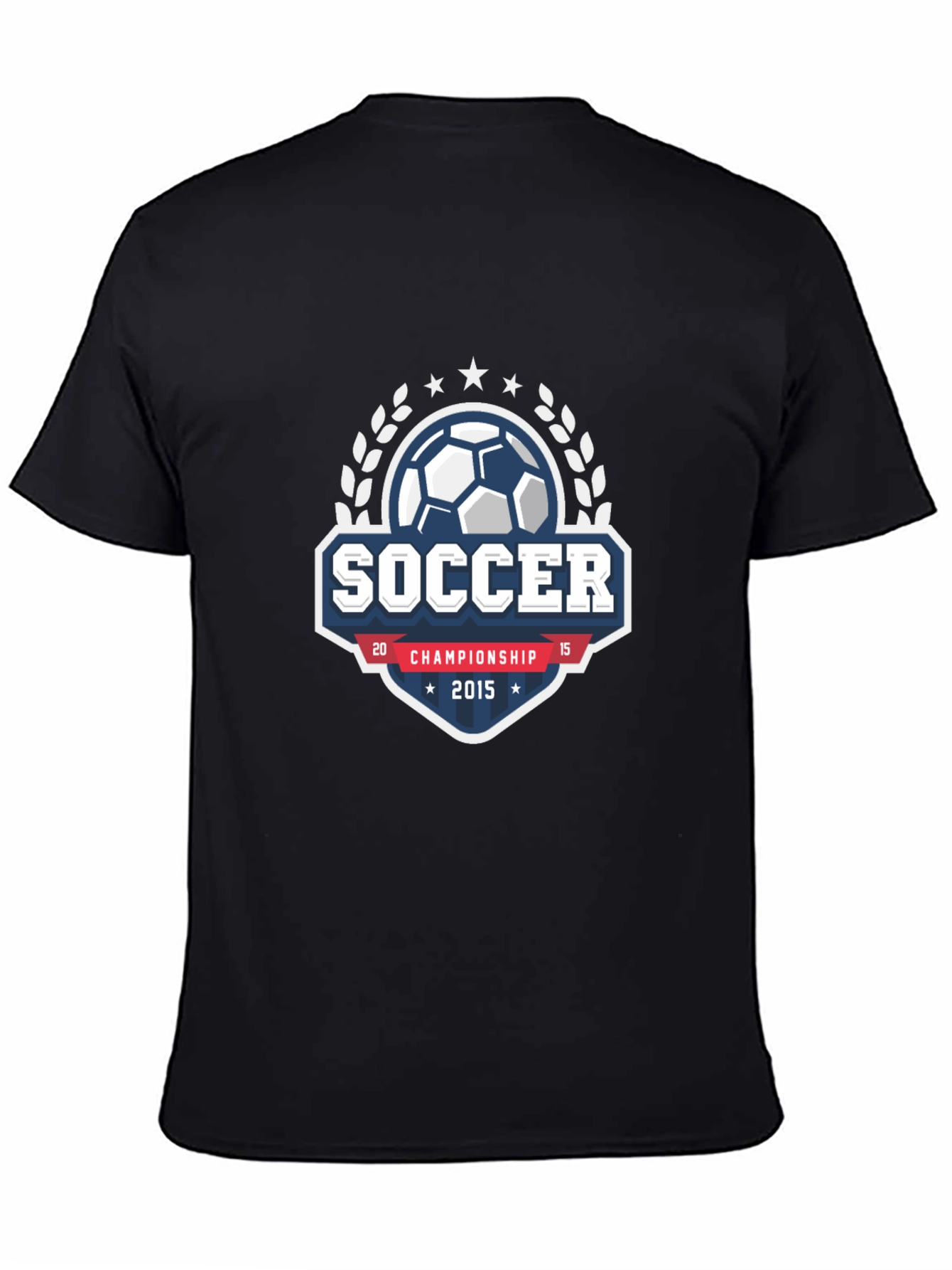 Soccer Championship 2015 Black T-Shirt