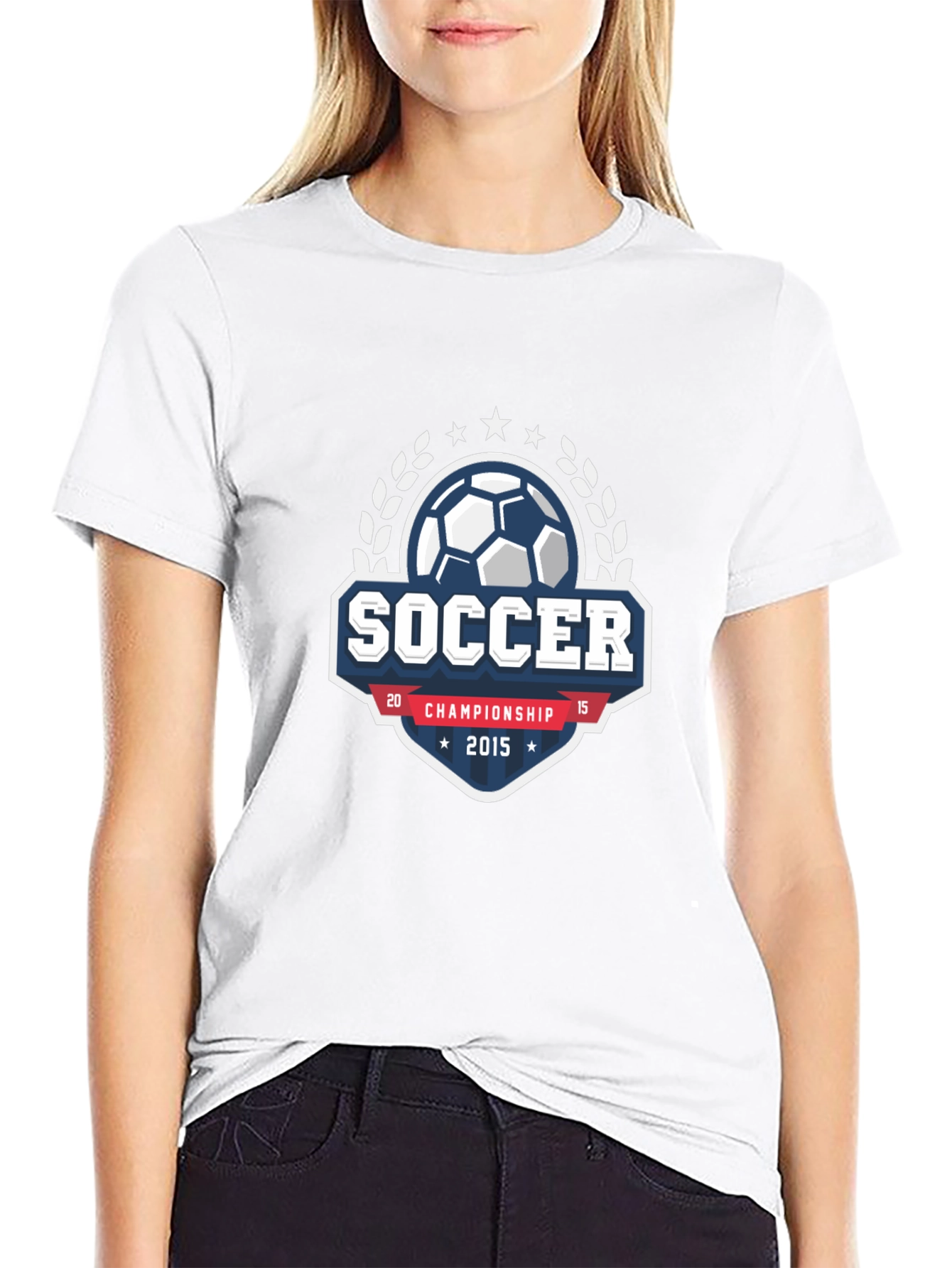 Soccer Championship 2015 Black T-Shirt