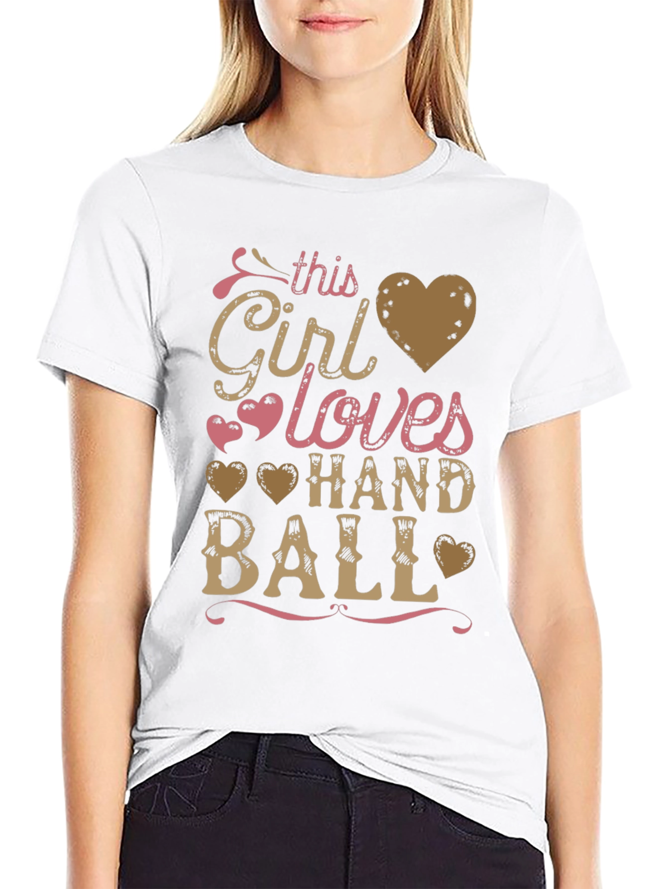 Handball Lover T-Shirt - This Girl Loves Handball