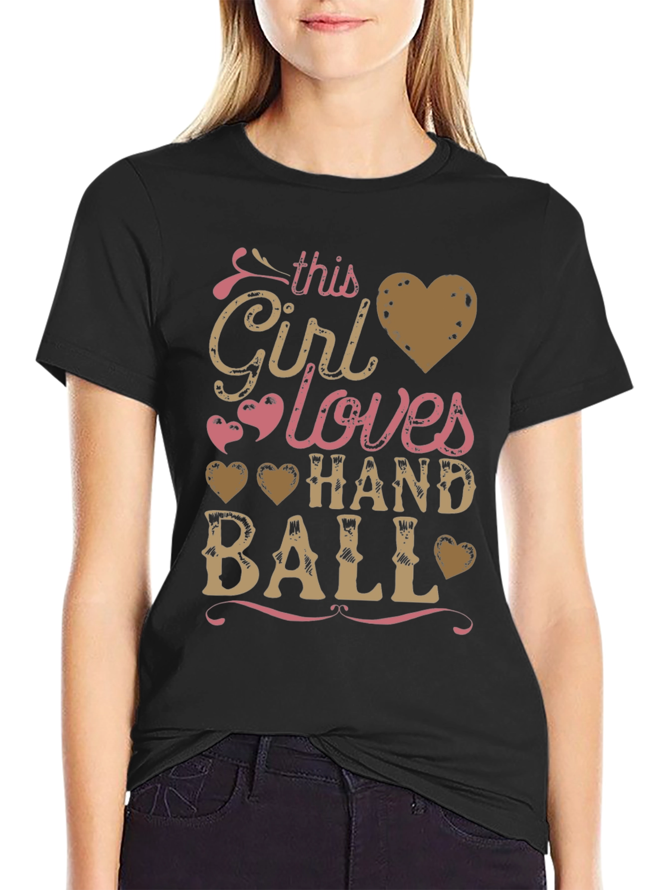 Handball Lover T-Shirt - This Girl Loves Handball