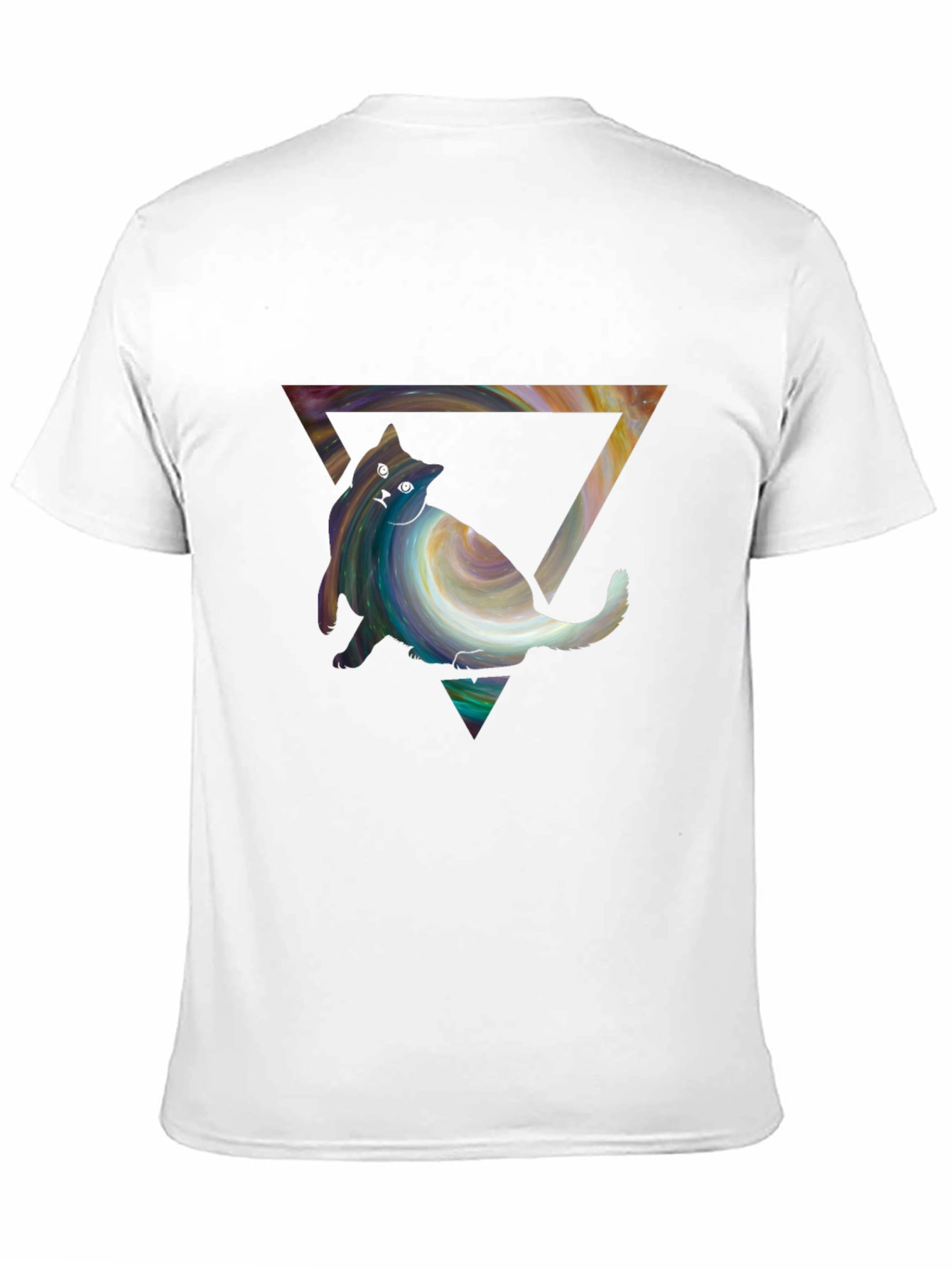 Abstract Cat Triangle T-Shirt