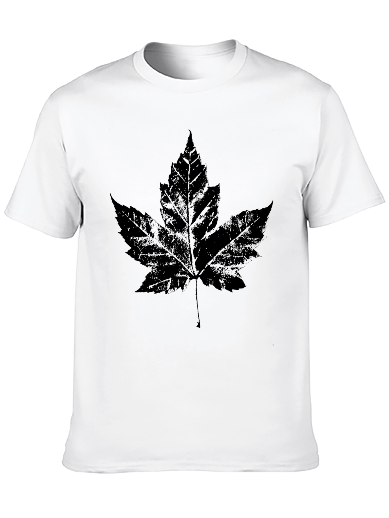 Maple Leaf Graphic Tee - Black
