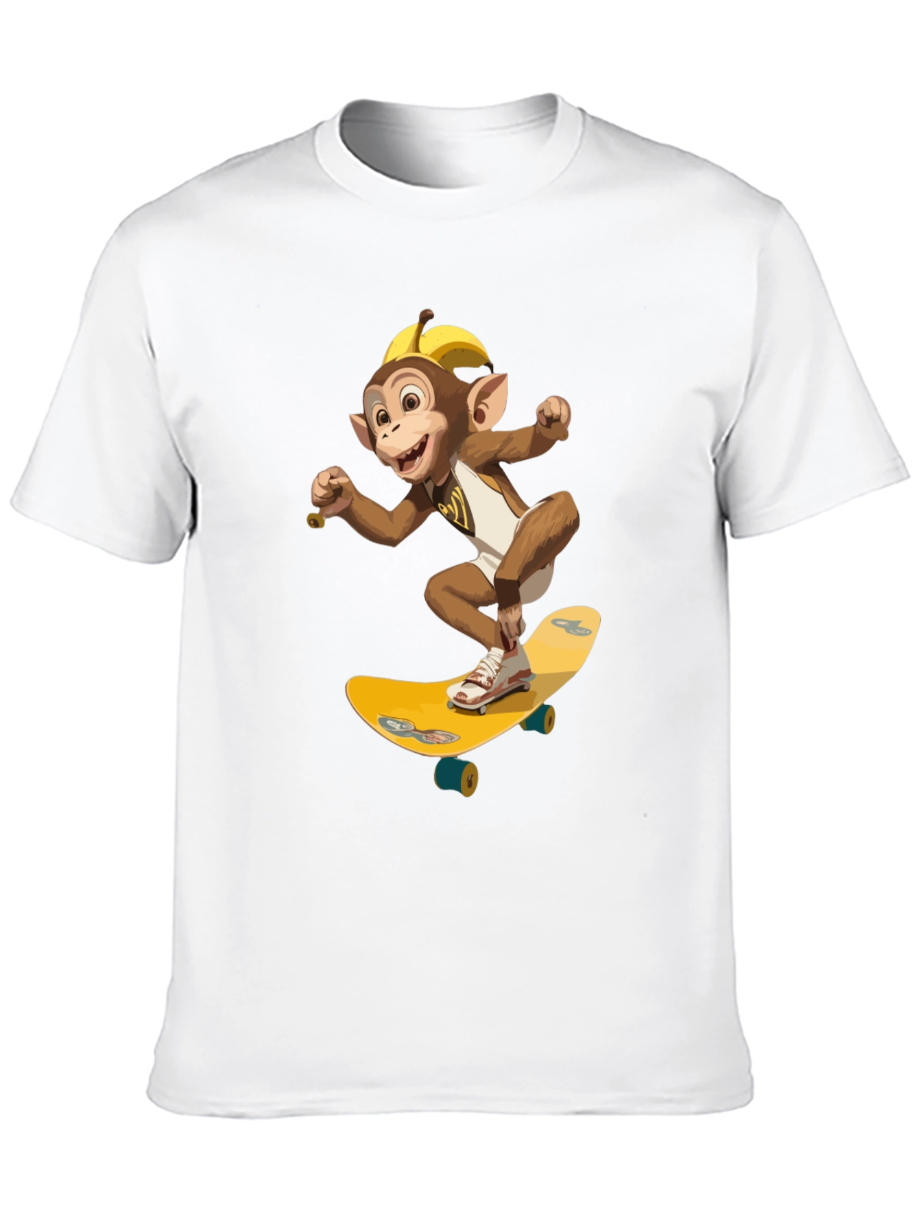Monkey Skateboard T-Shirt - Fun & Unique Design