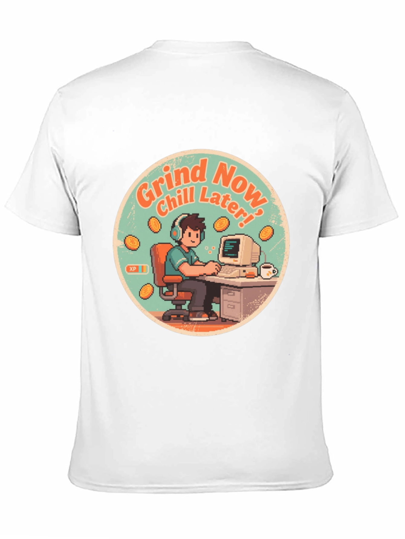 Grind Now Chill Later Black T-Shirt