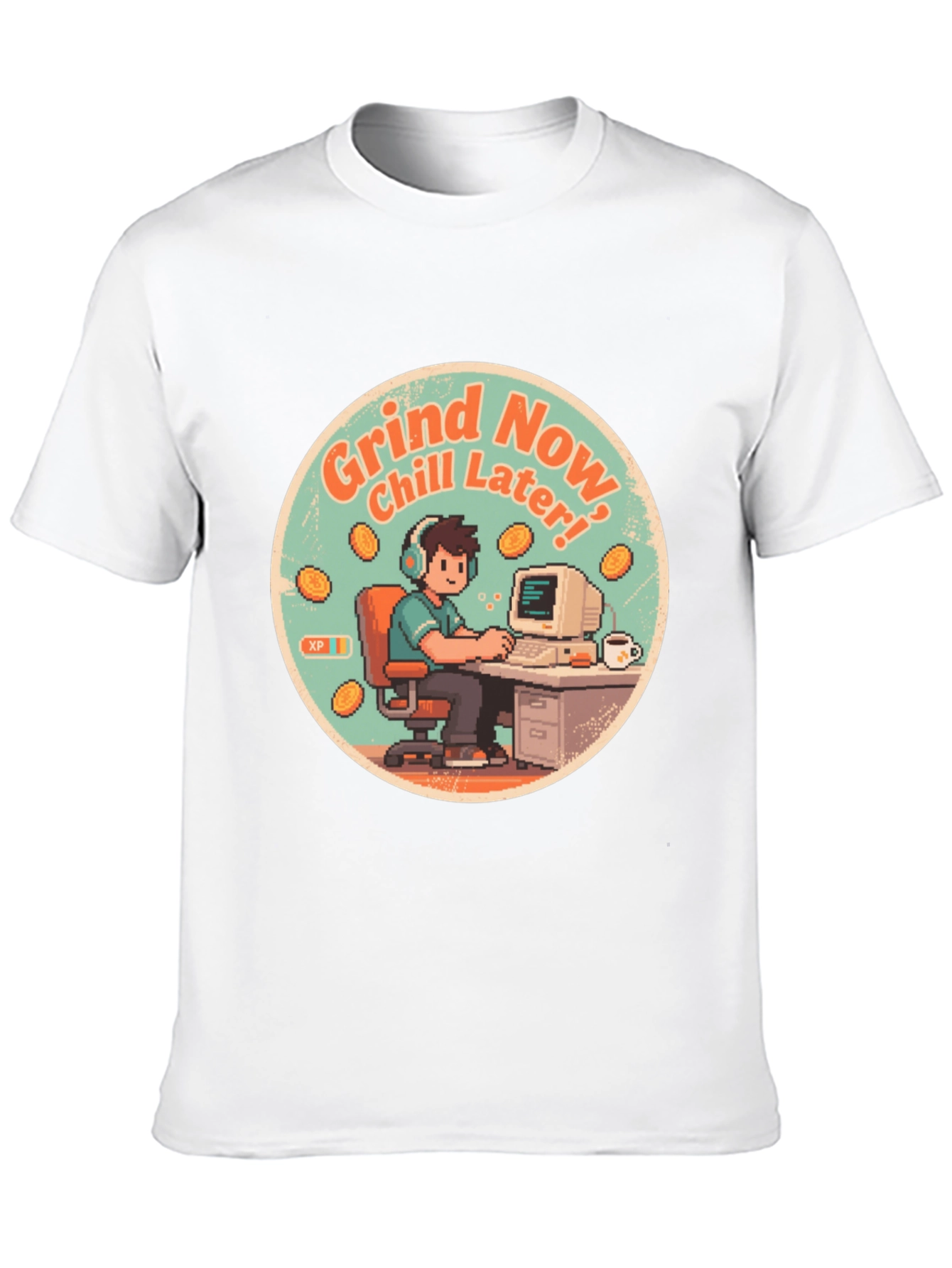 Grind Now Chill Later Black T-Shirt