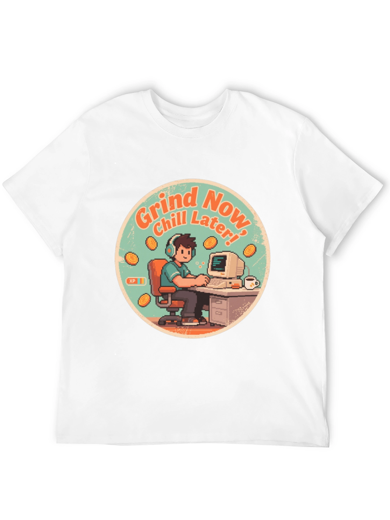 Grind Now Chill Later Black T-Shirt