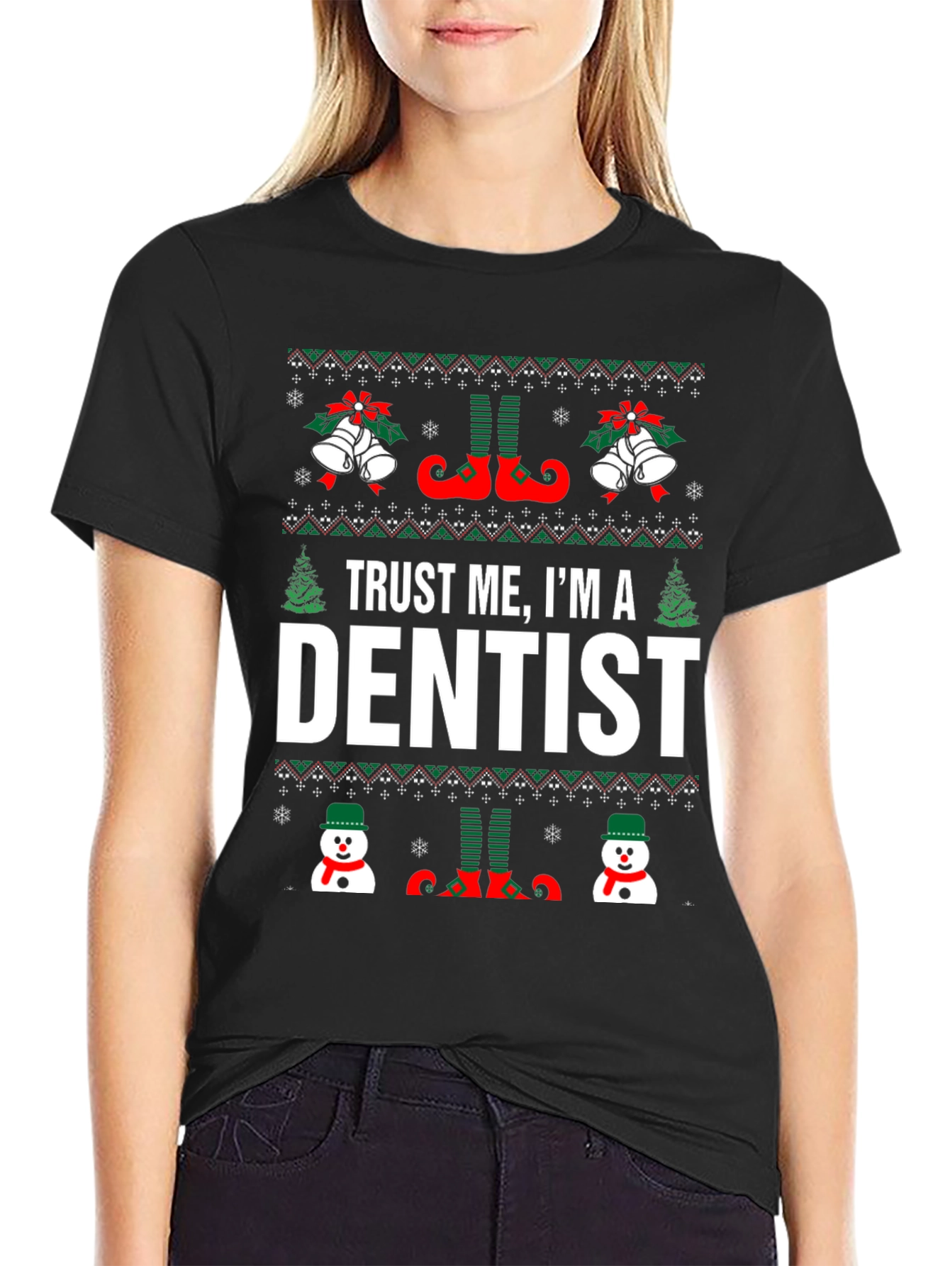 Trust Me Im a Dentist Christmas T-Shirt