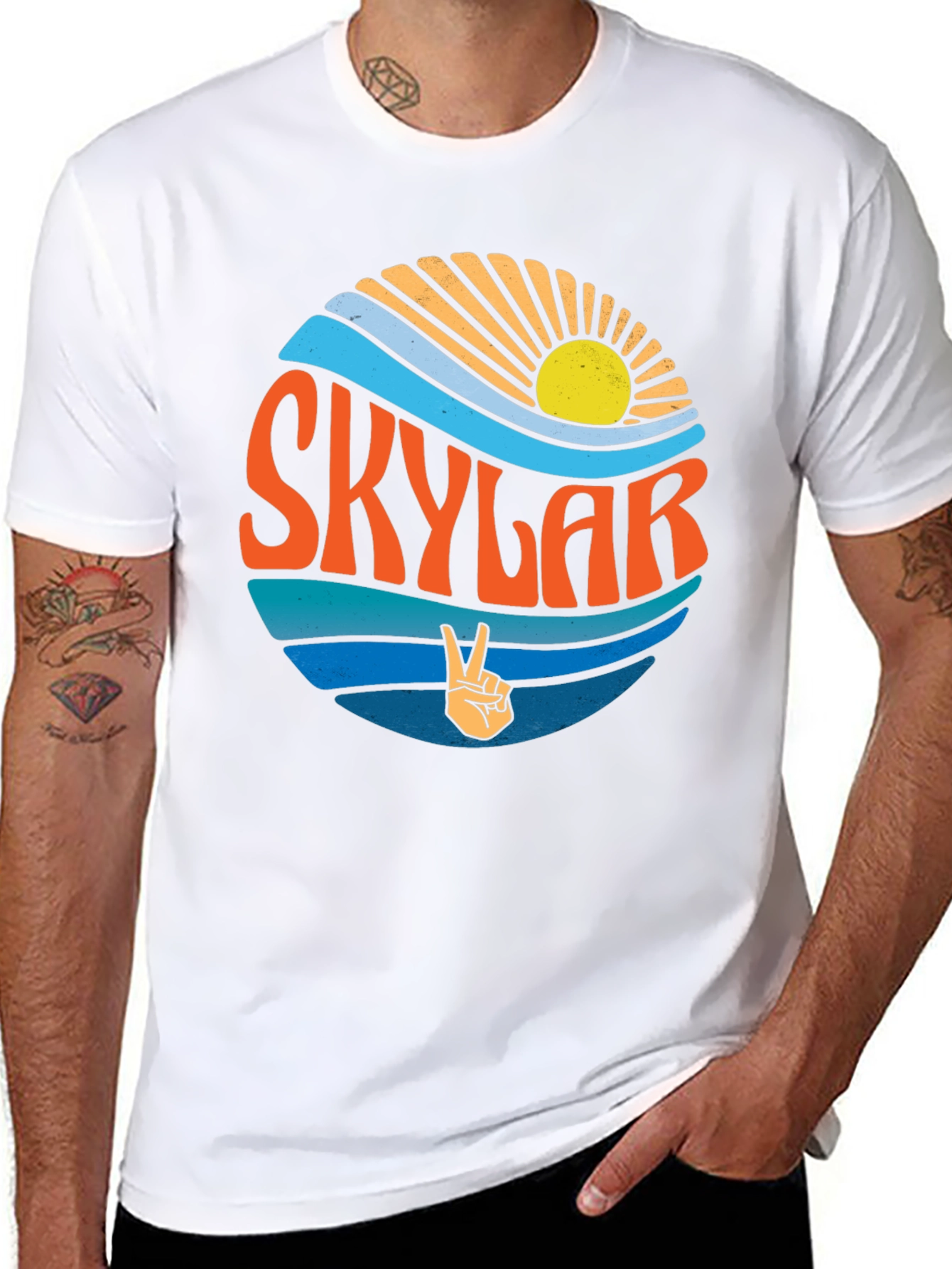 Skylar Retro Wave Graphic Tee