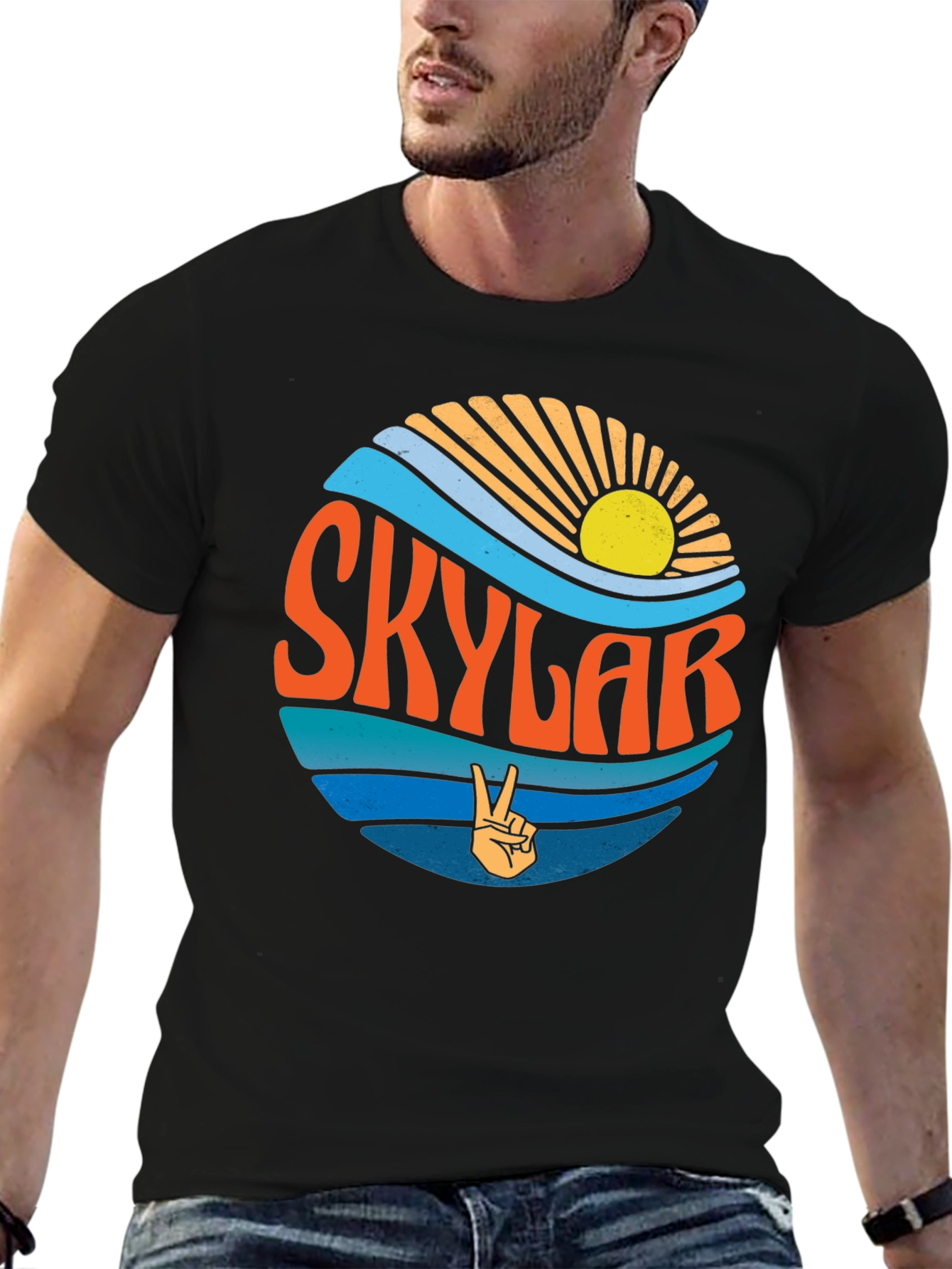 Skylar Retro Wave Graphic Tee