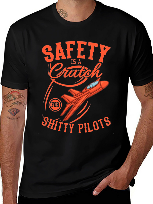 Safety Is A Crutch Graphic Tee