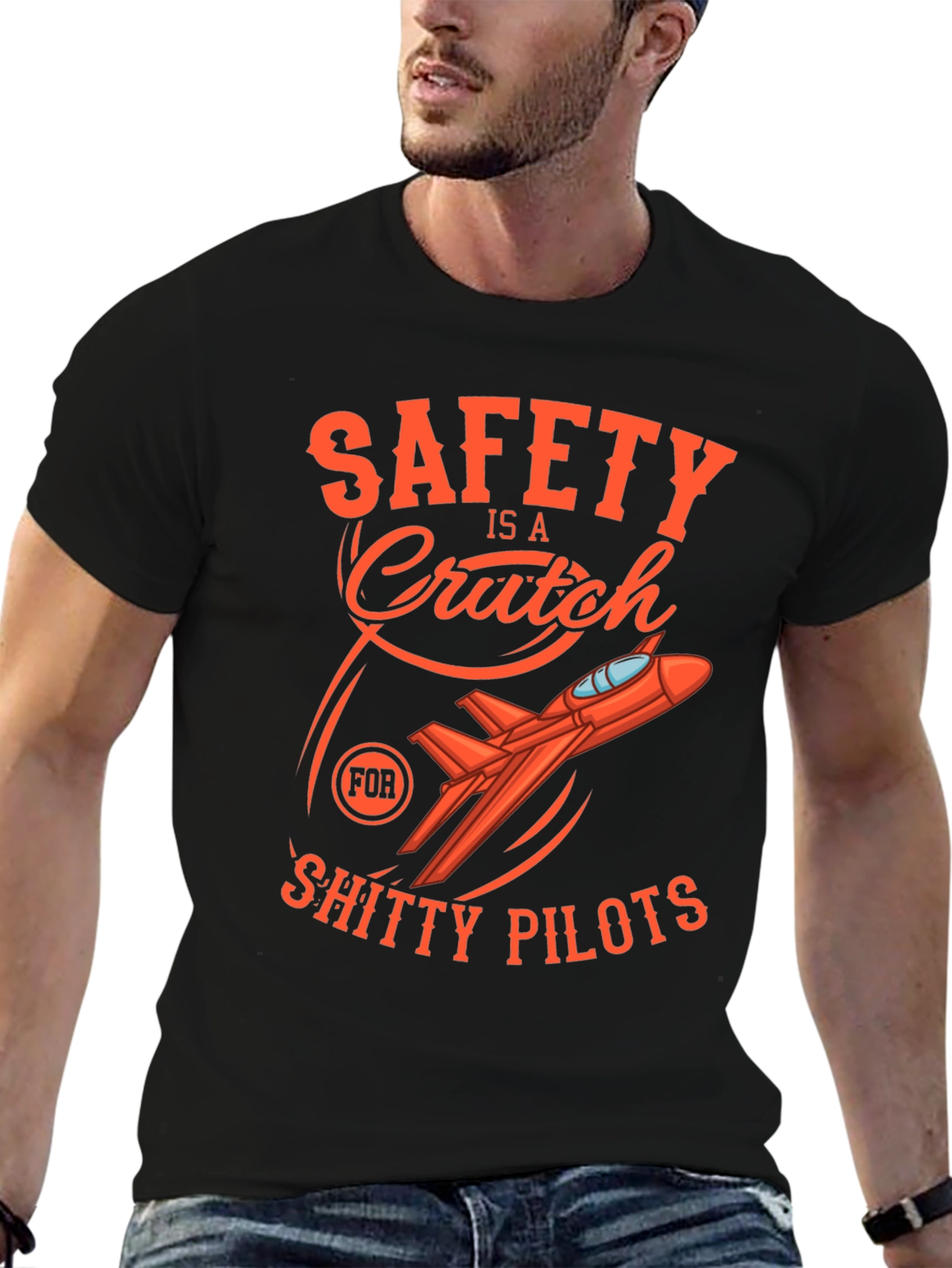 Safety Is A Crutch Graphic Tee