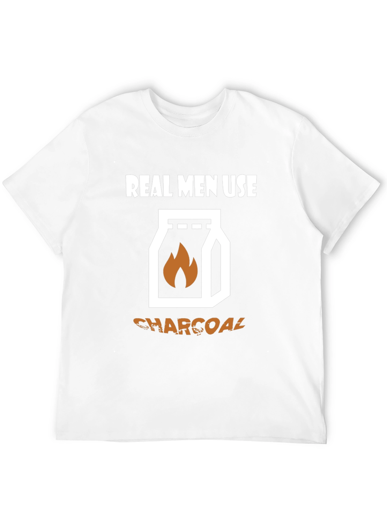 Real Men Use Charcoal T-Shirt - Grilling Tee