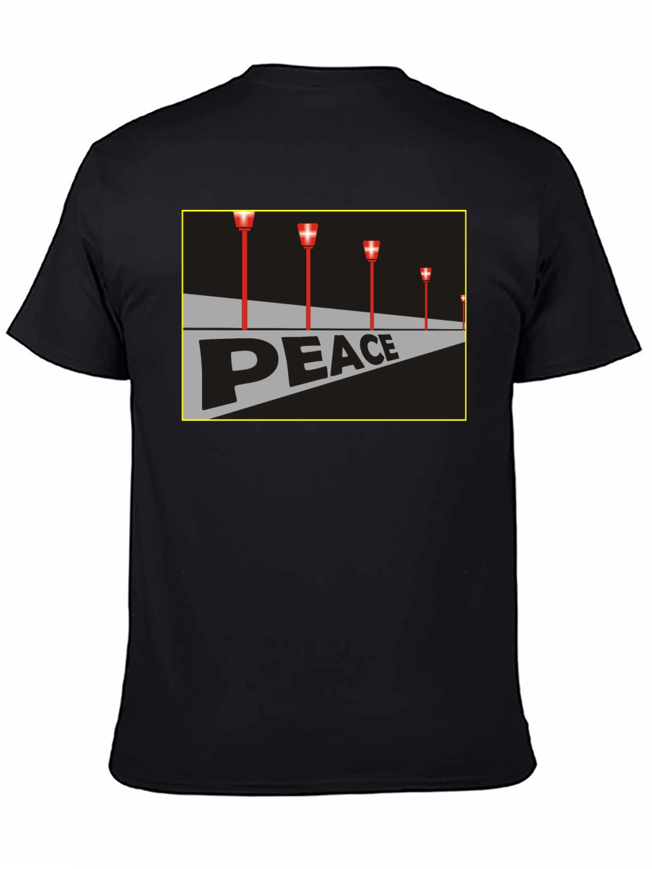 Peace Runway T-Shirt - Black Graphic Tee