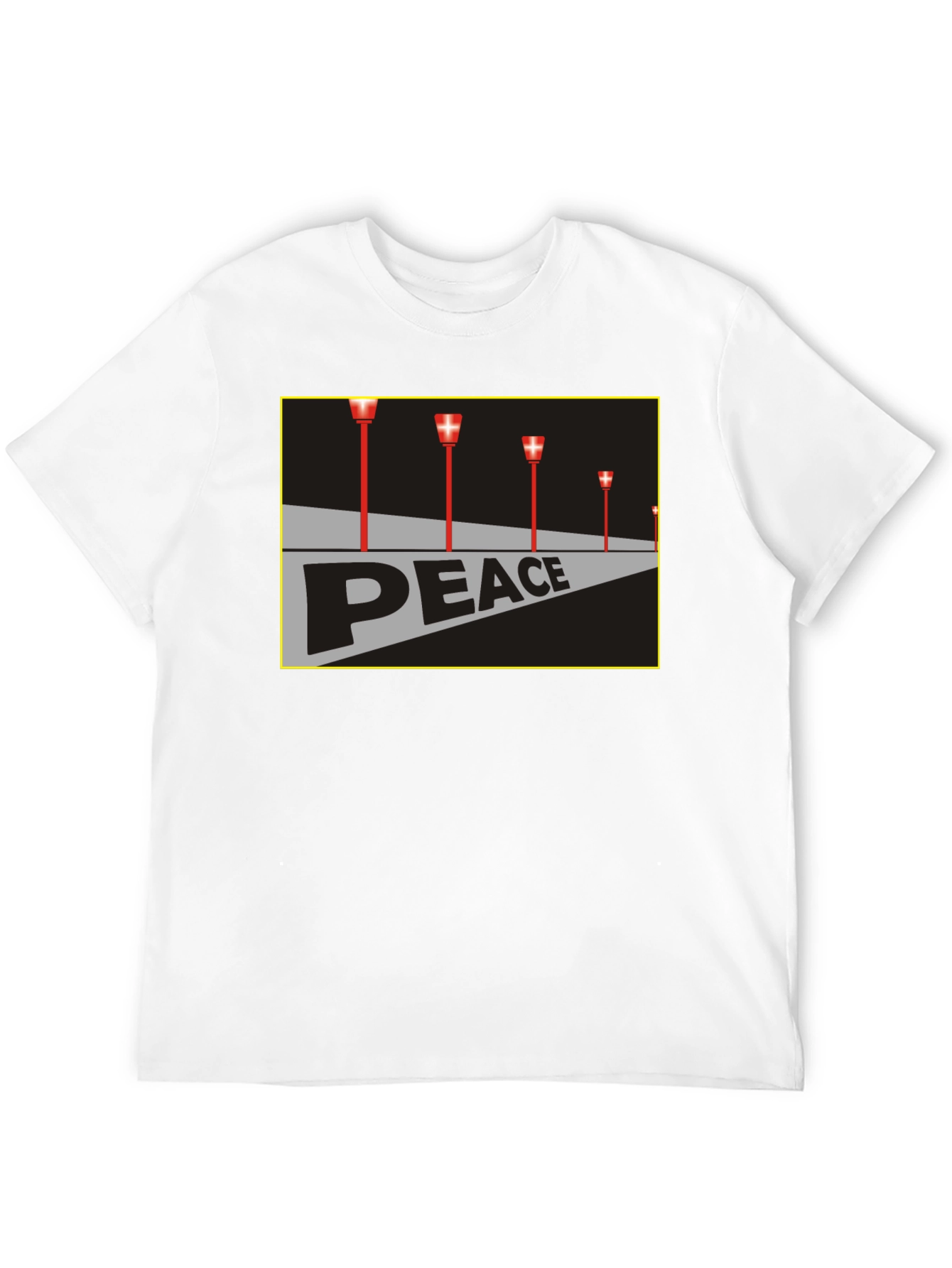 Peace Runway T-Shirt - Black Graphic Tee