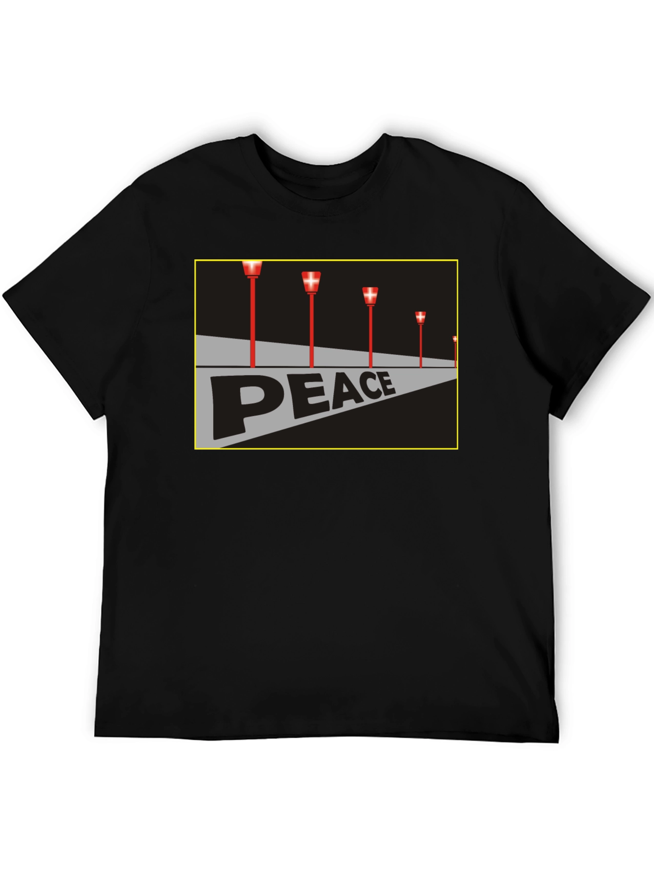 Peace Runway T-Shirt - Black Graphic Tee