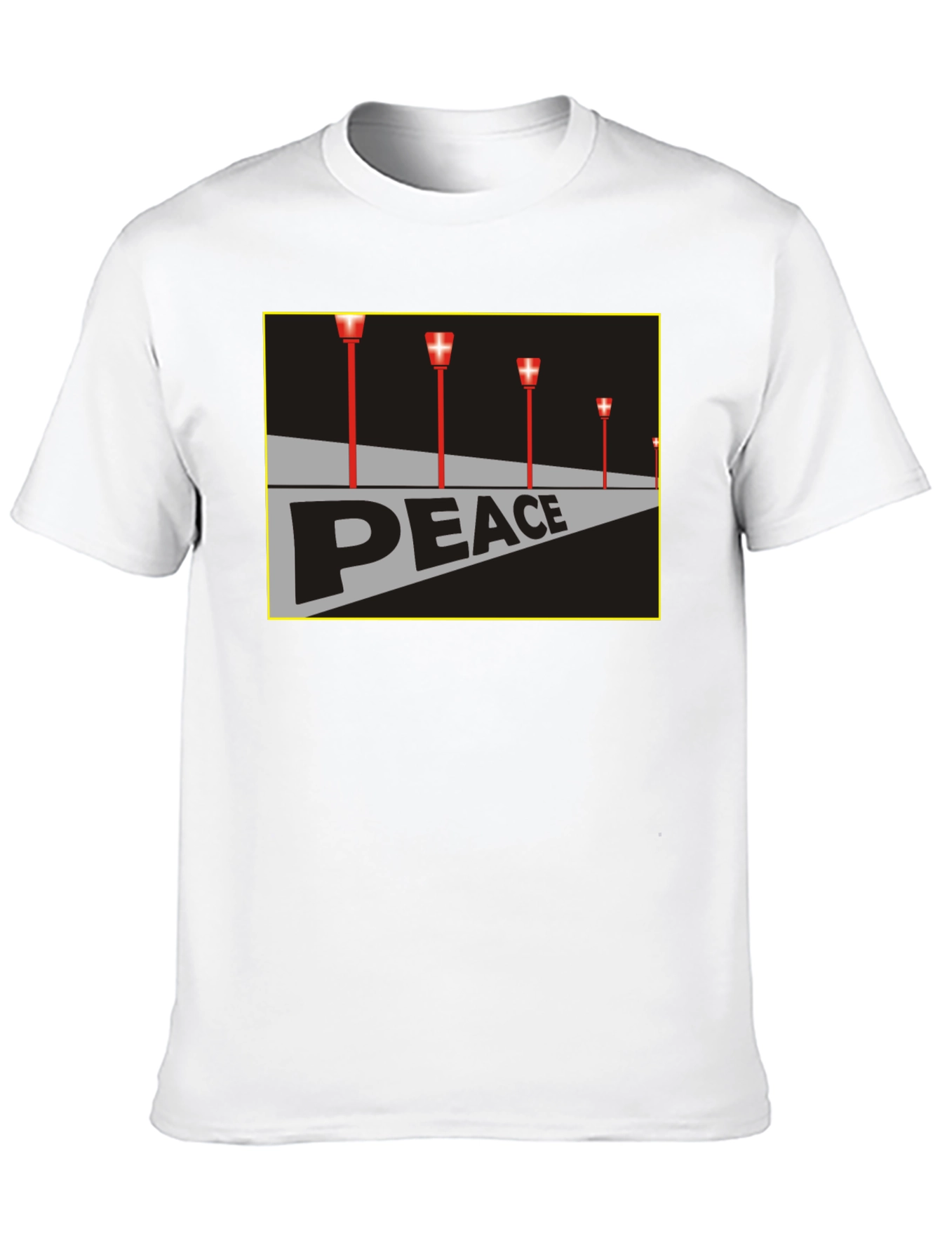 Peace Runway T-Shirt - Black Graphic Tee
