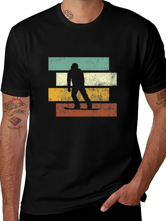 Retro Snowboarder Graphic Tee - Vintage Style Shirt