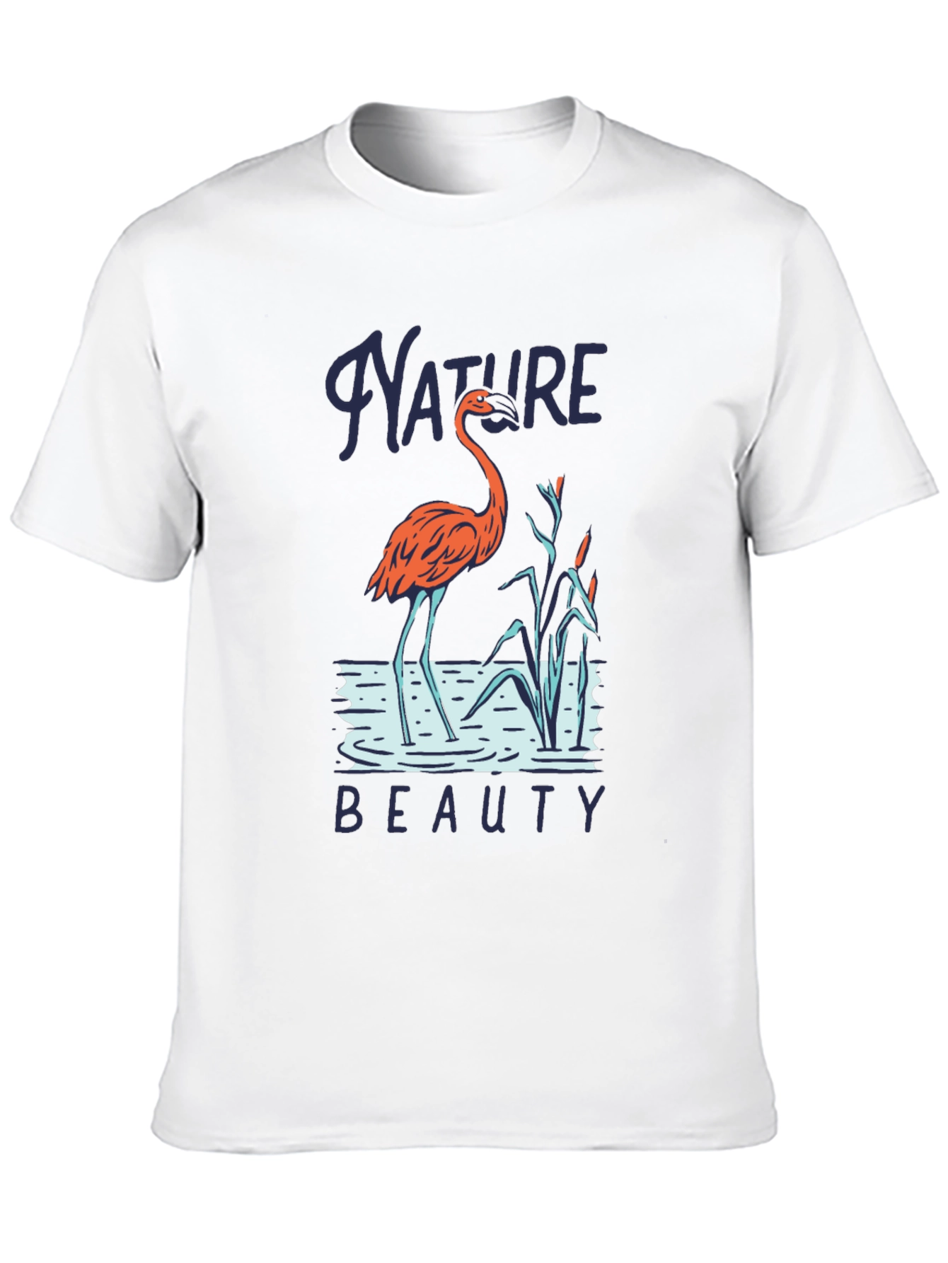 Nature Beauty Flamingo Graphic Tee