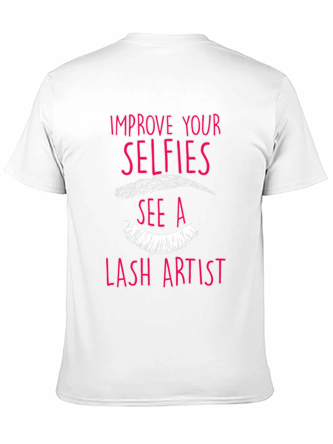 Selfie Lash Artist Graphic Tee - Black