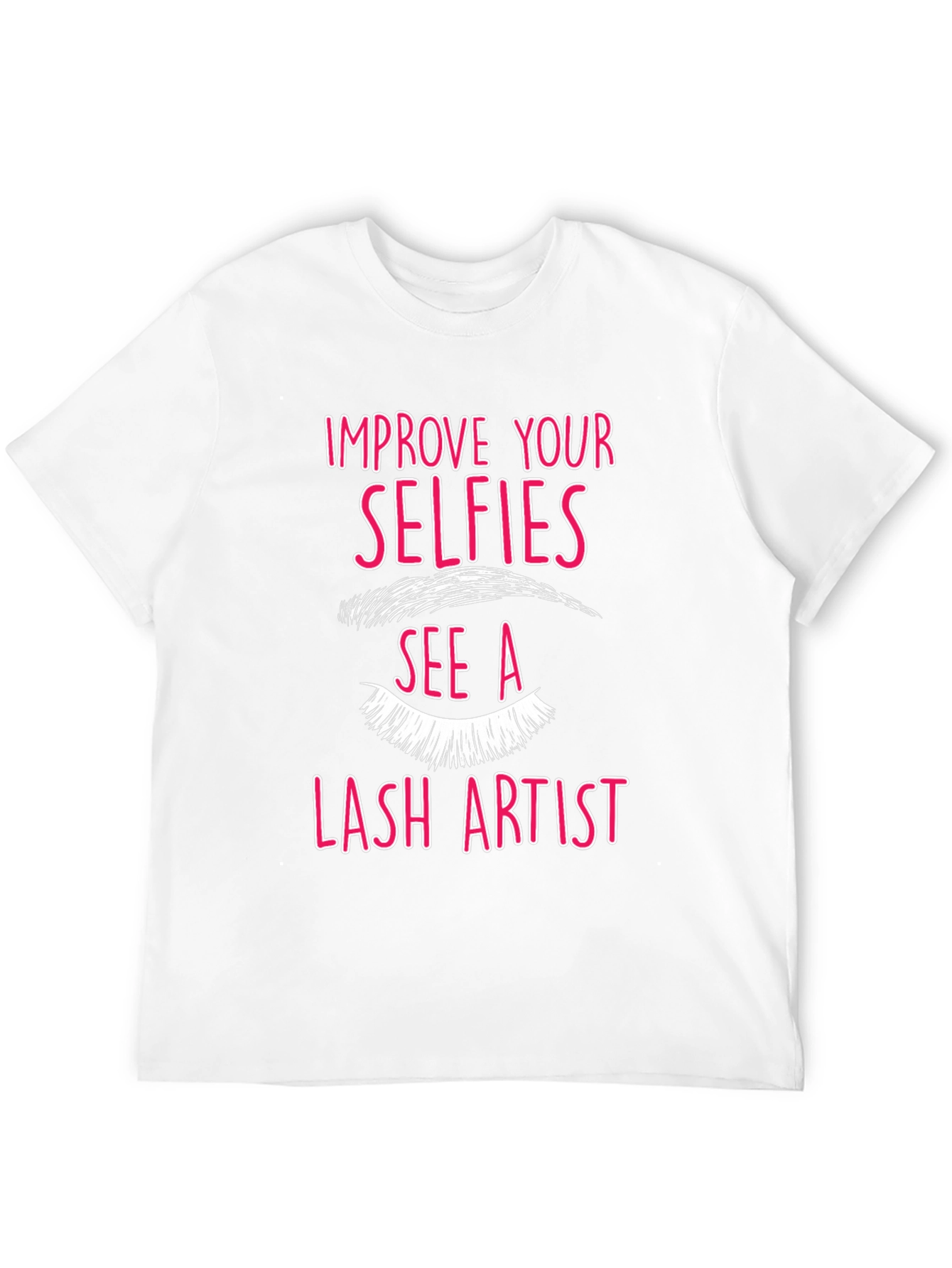 Selfie Lash Artist Graphic Tee - Black
