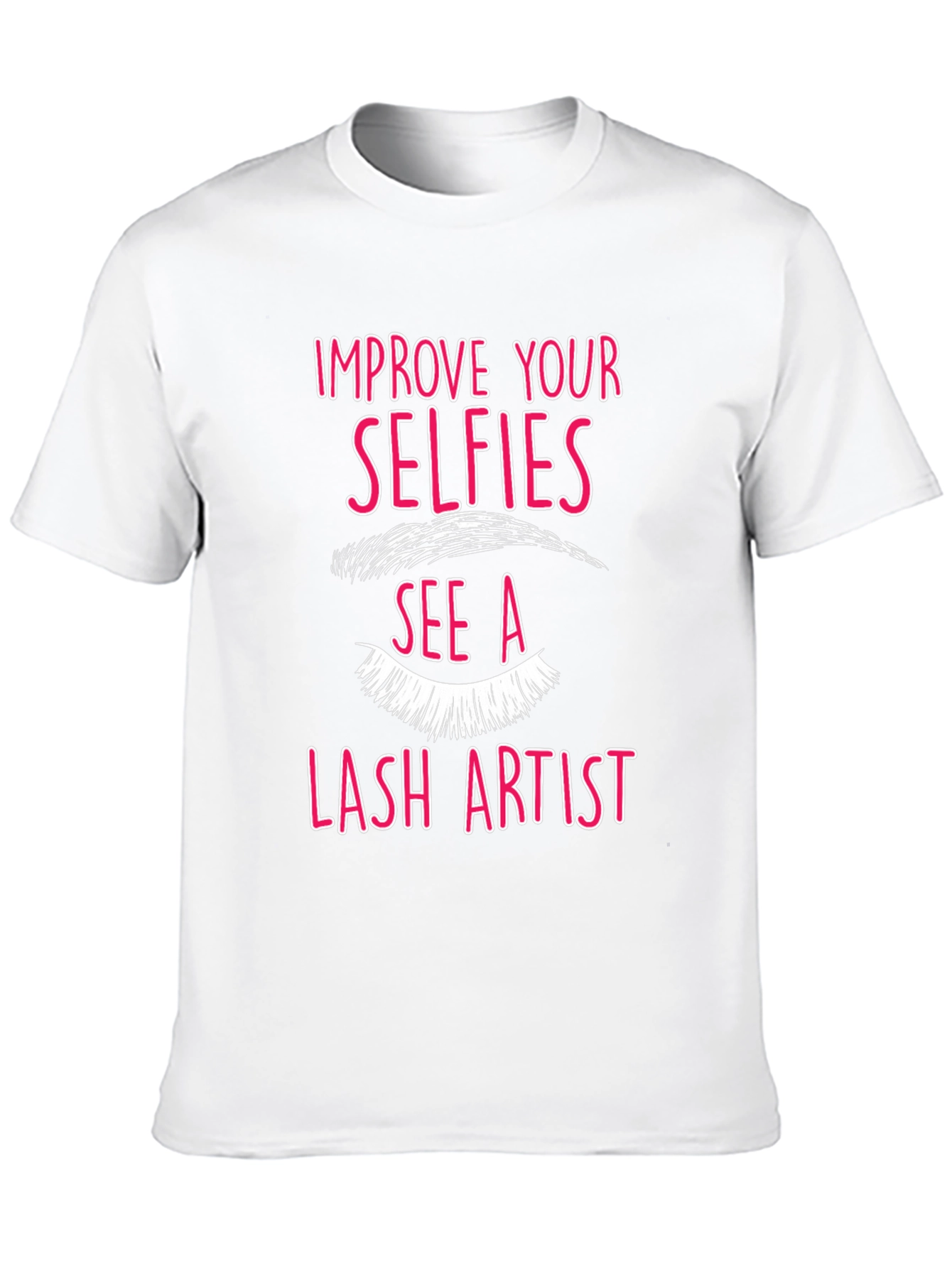 Selfie Lash Artist Graphic Tee - Black