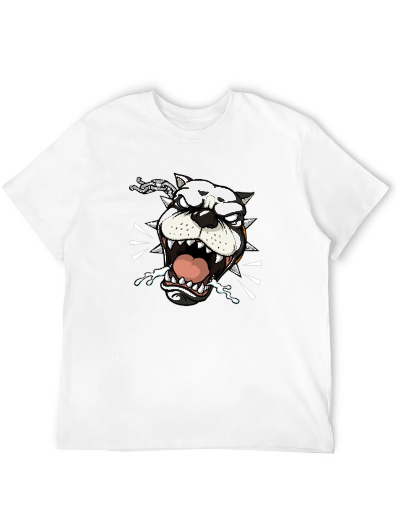 Mens Black Bulldog Graphic Tee
