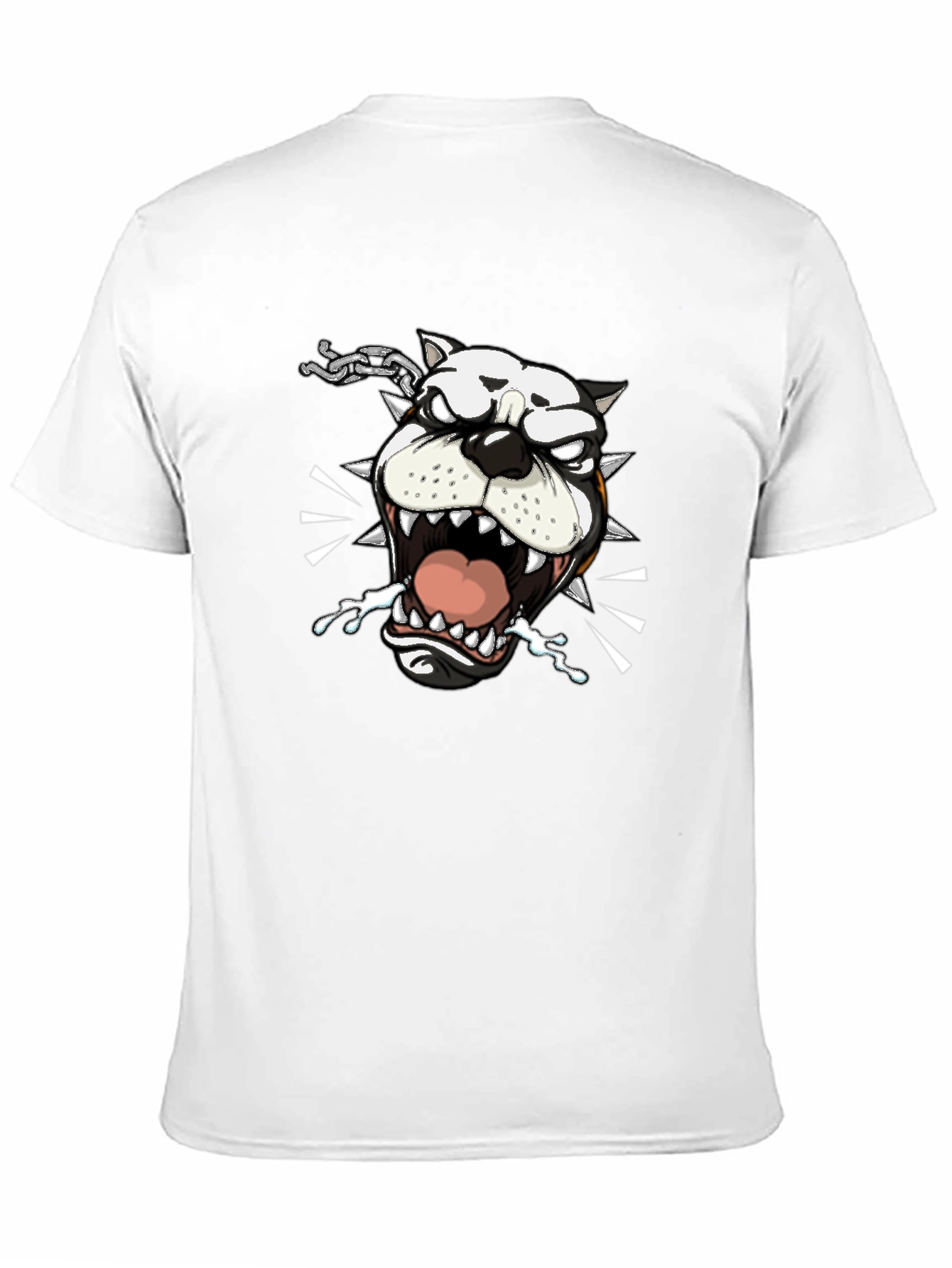 Mens Black Bulldog Graphic Tee