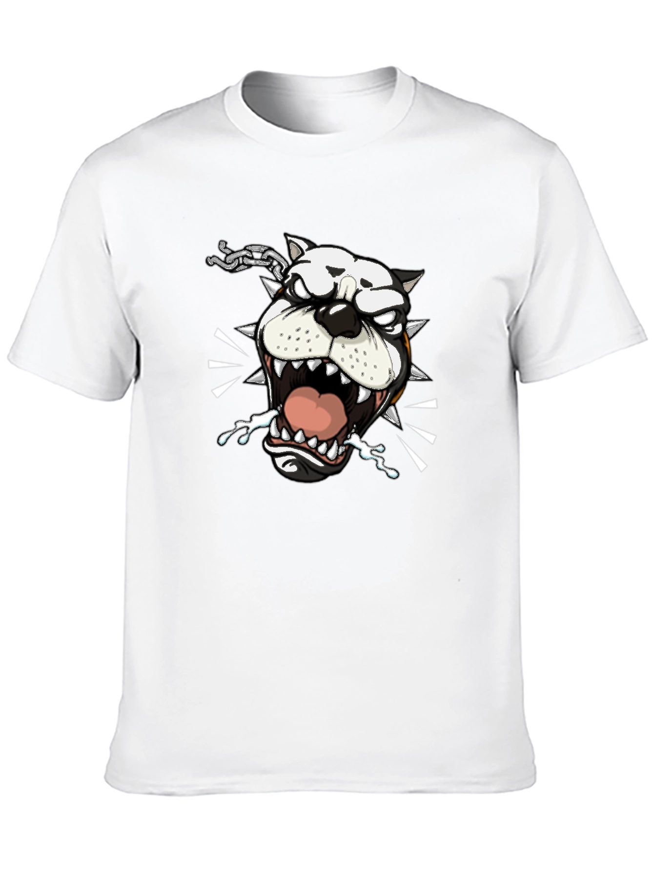 Mens Black Bulldog Graphic Tee