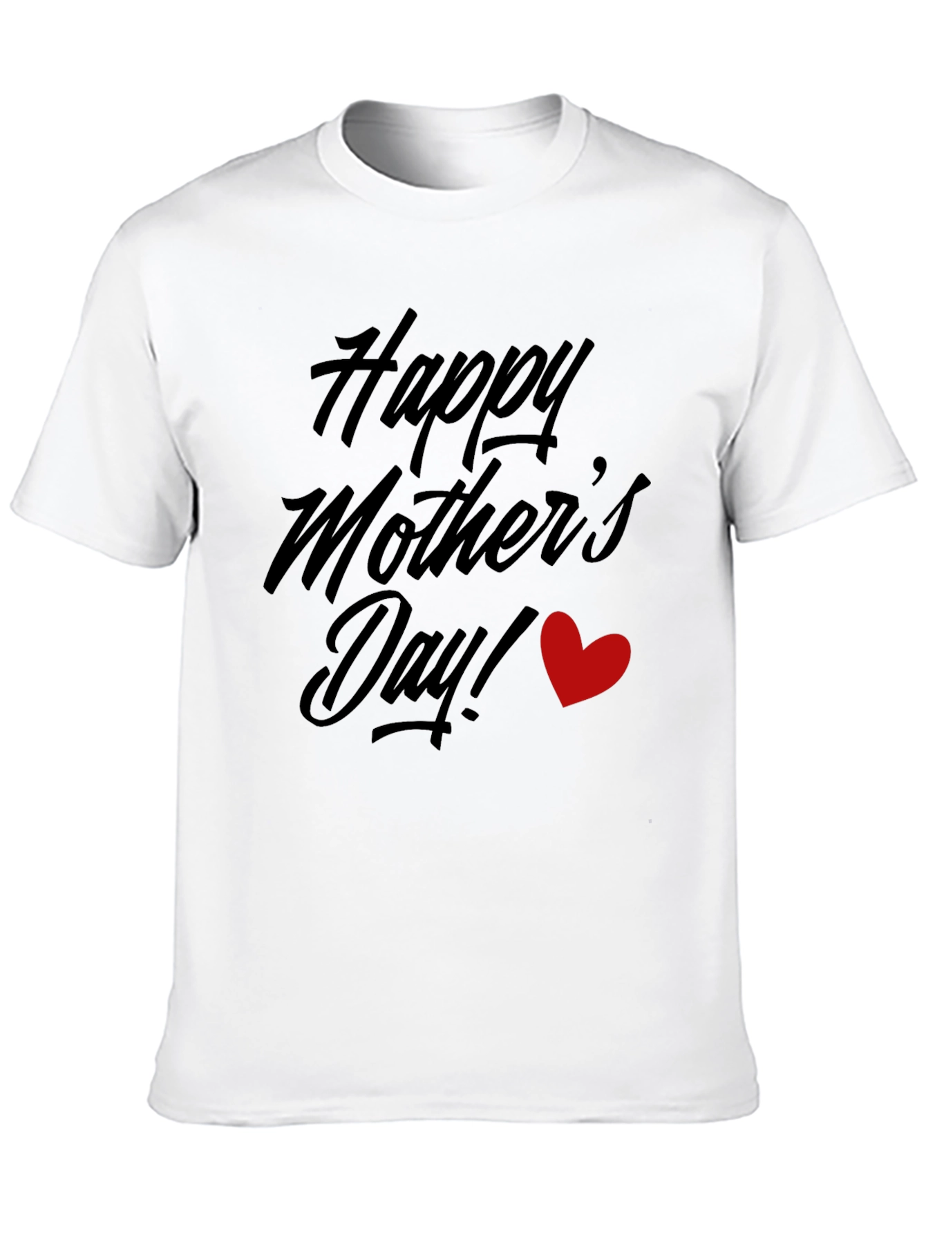 Happy Mothers Day Graphic Tee - Black