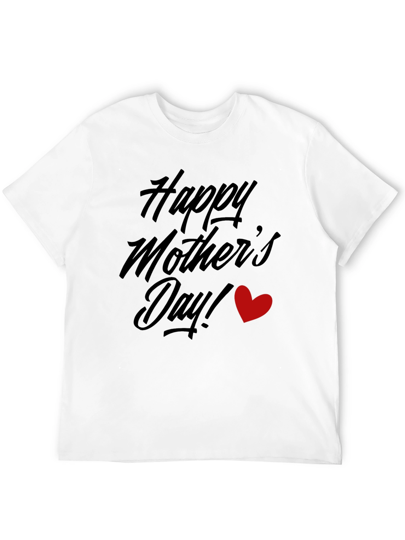 Happy Mothers Day Graphic Tee - Black