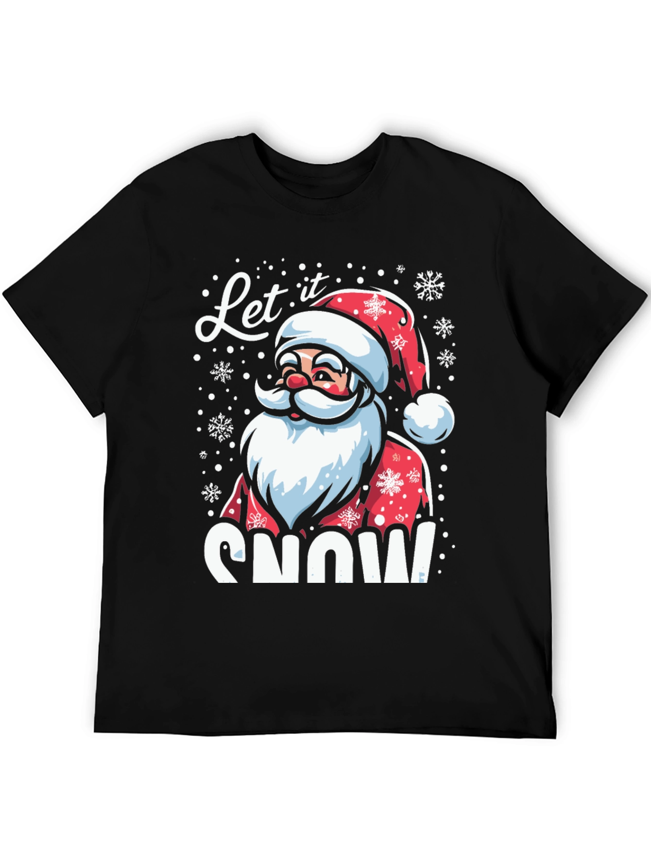 Let it Snow Santa Graphic T-Shirt