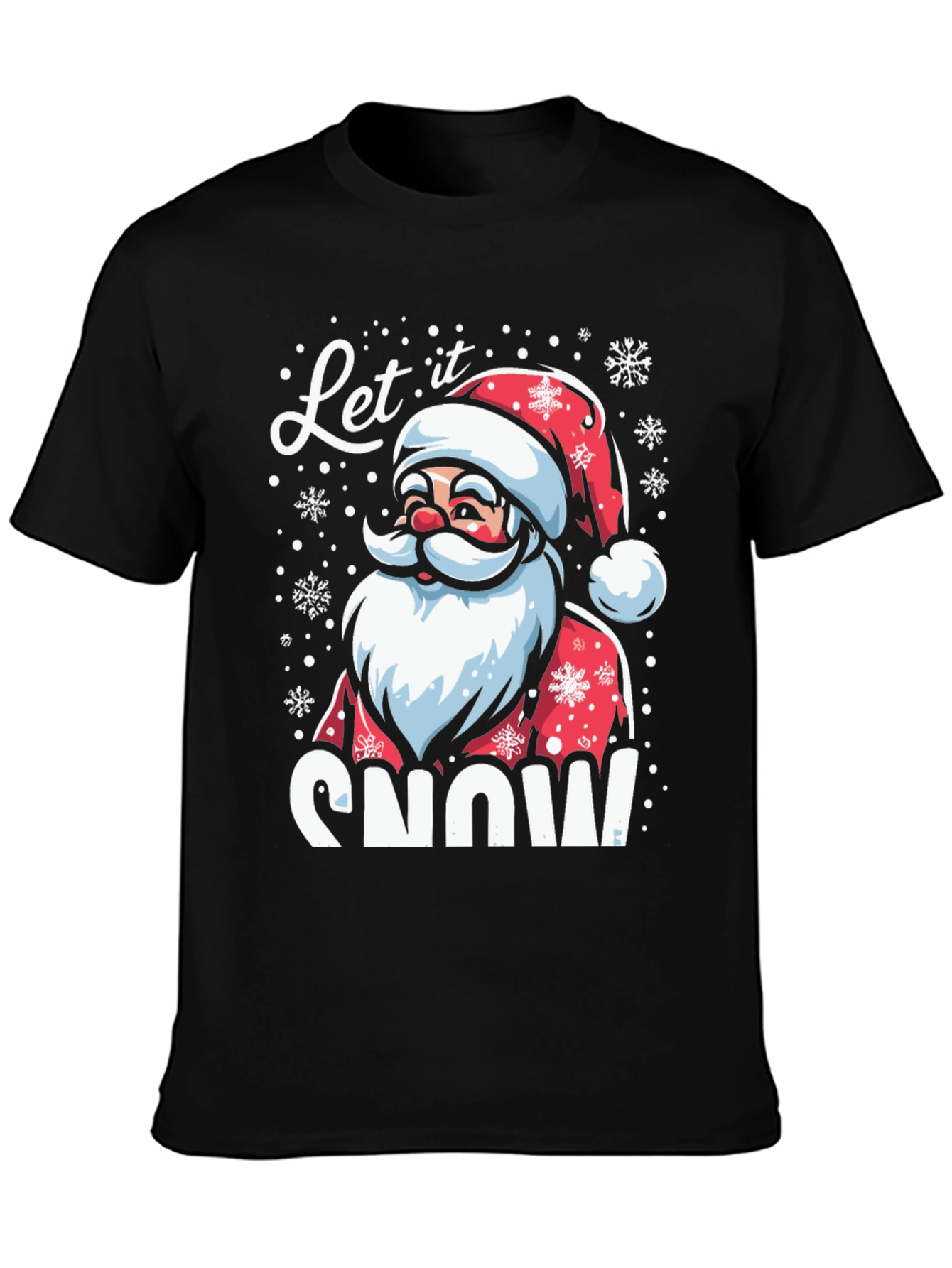 Let it Snow Santa Graphic T-Shirt