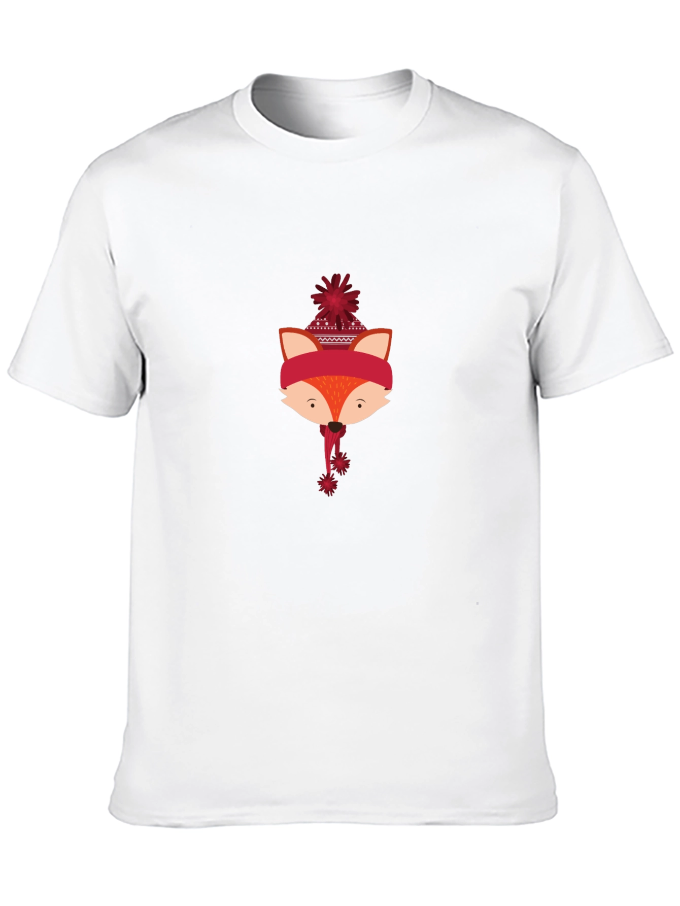 Winter Fox Graphic Tee - Black Casual Shirt