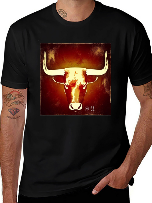 Bull Graphic Tee - Bold Black T-Shirt
