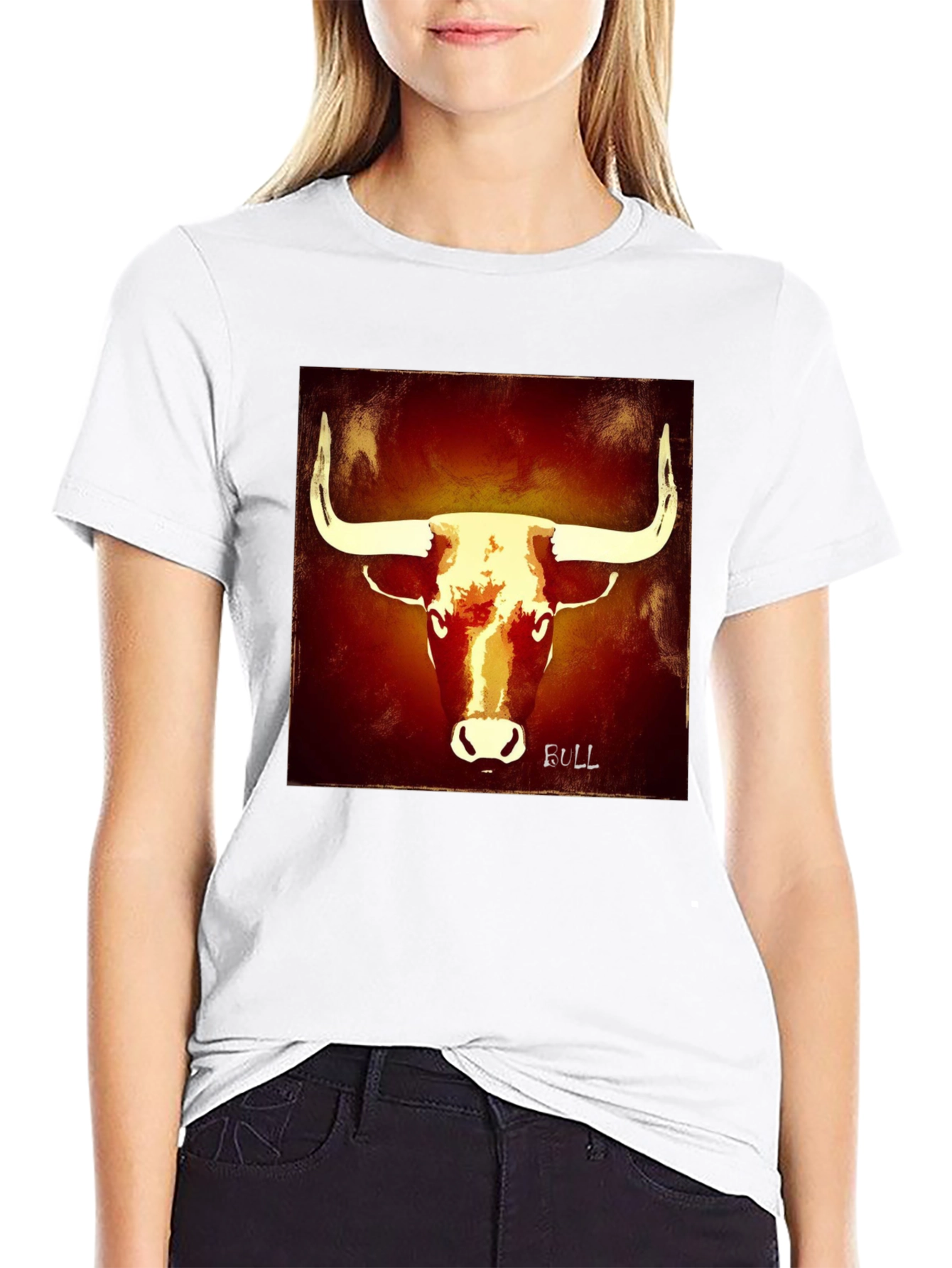 Bull Graphic Tee - Bold Black T-Shirt