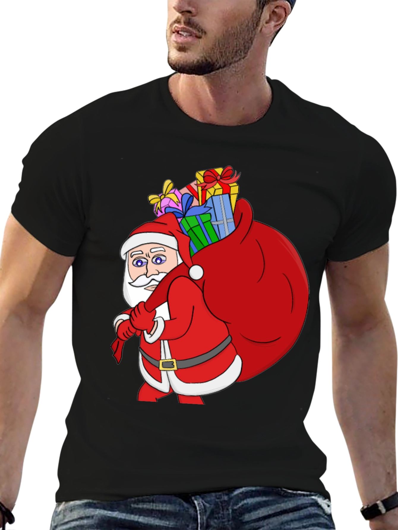 Santas Gift Sack T-Shirt - Holiday Cheer