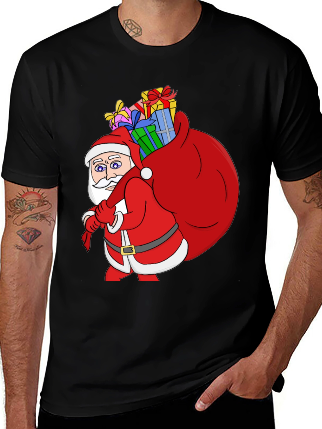 Santas Gift Sack T-Shirt - Holiday Cheer