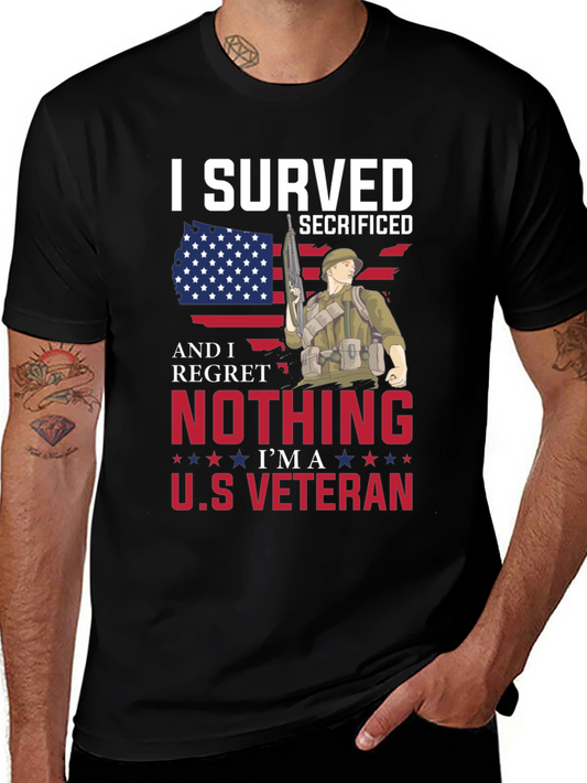 I Served Veteran Graphic T-Shirt - Patriotic Pride