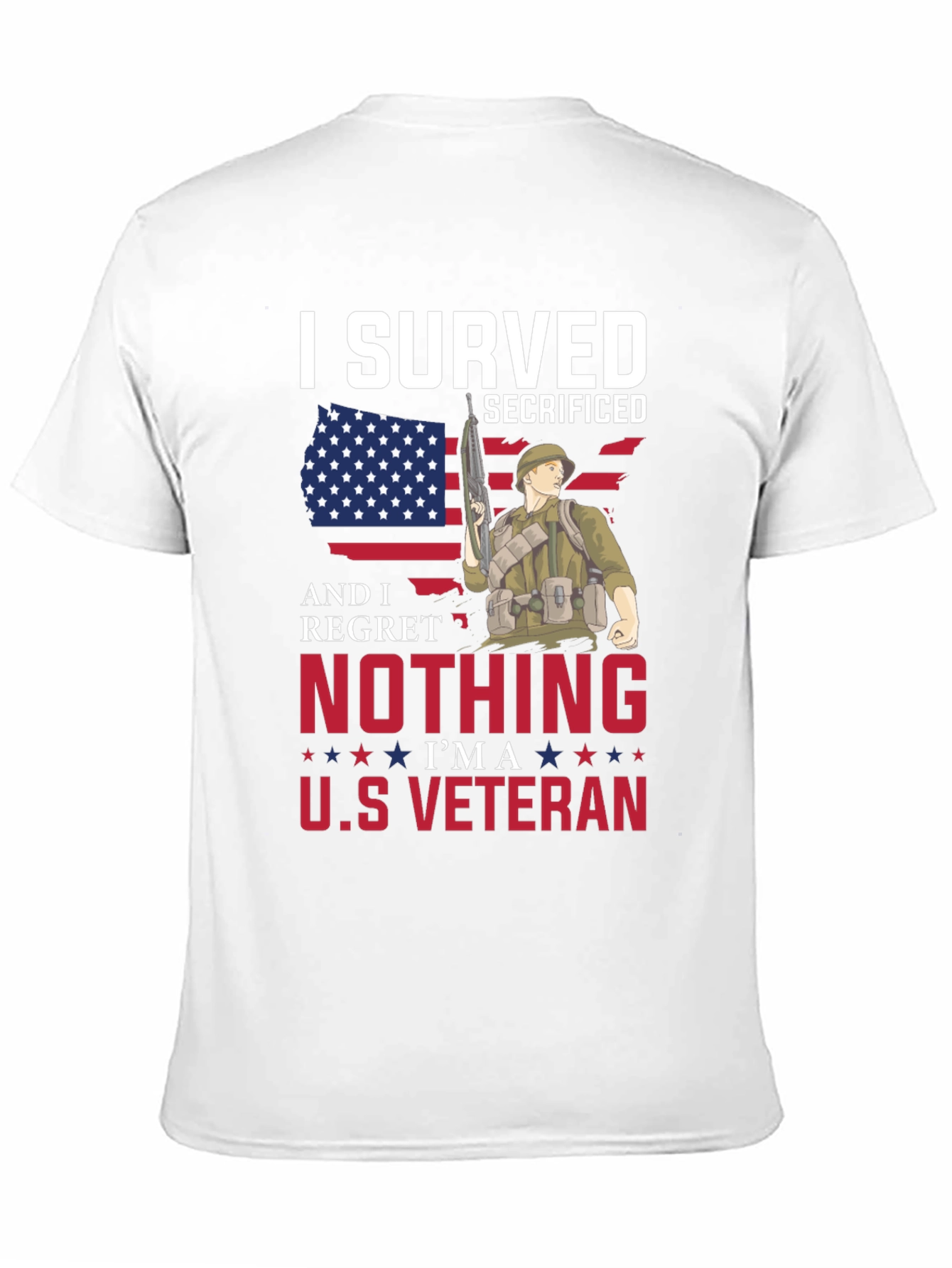 I Served Veteran Graphic T-Shirt - Patriotic Pride