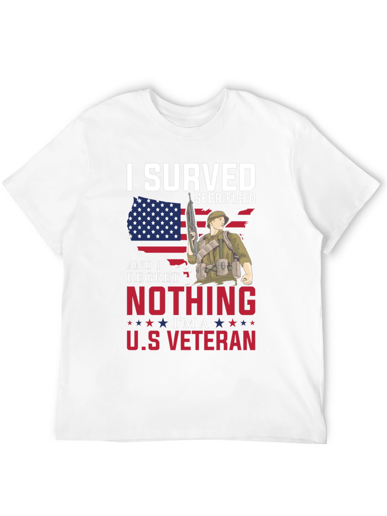 I Served Veteran Graphic T-Shirt - Patriotic Pride