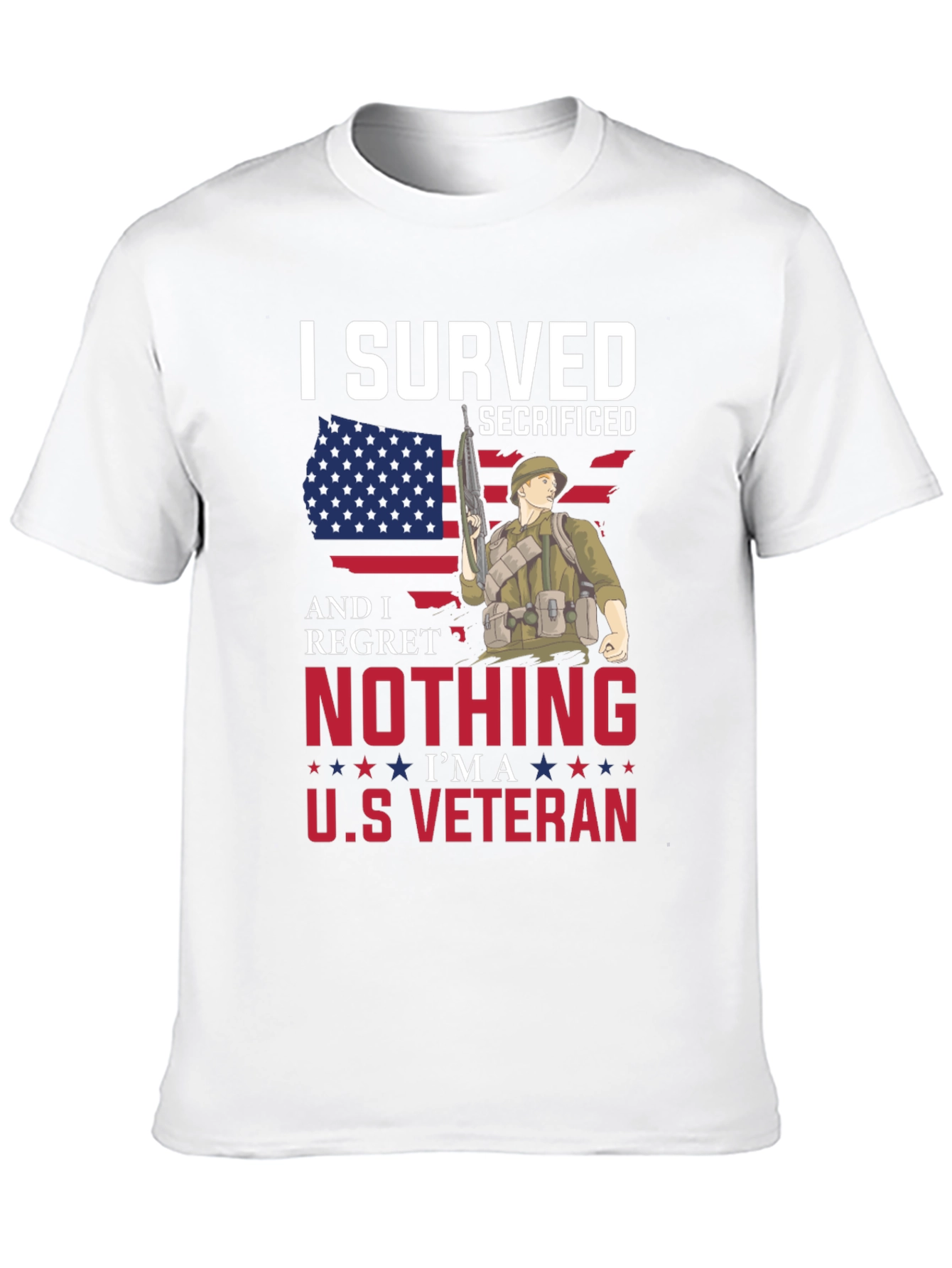 I Served Veteran Graphic T-Shirt - Patriotic Pride