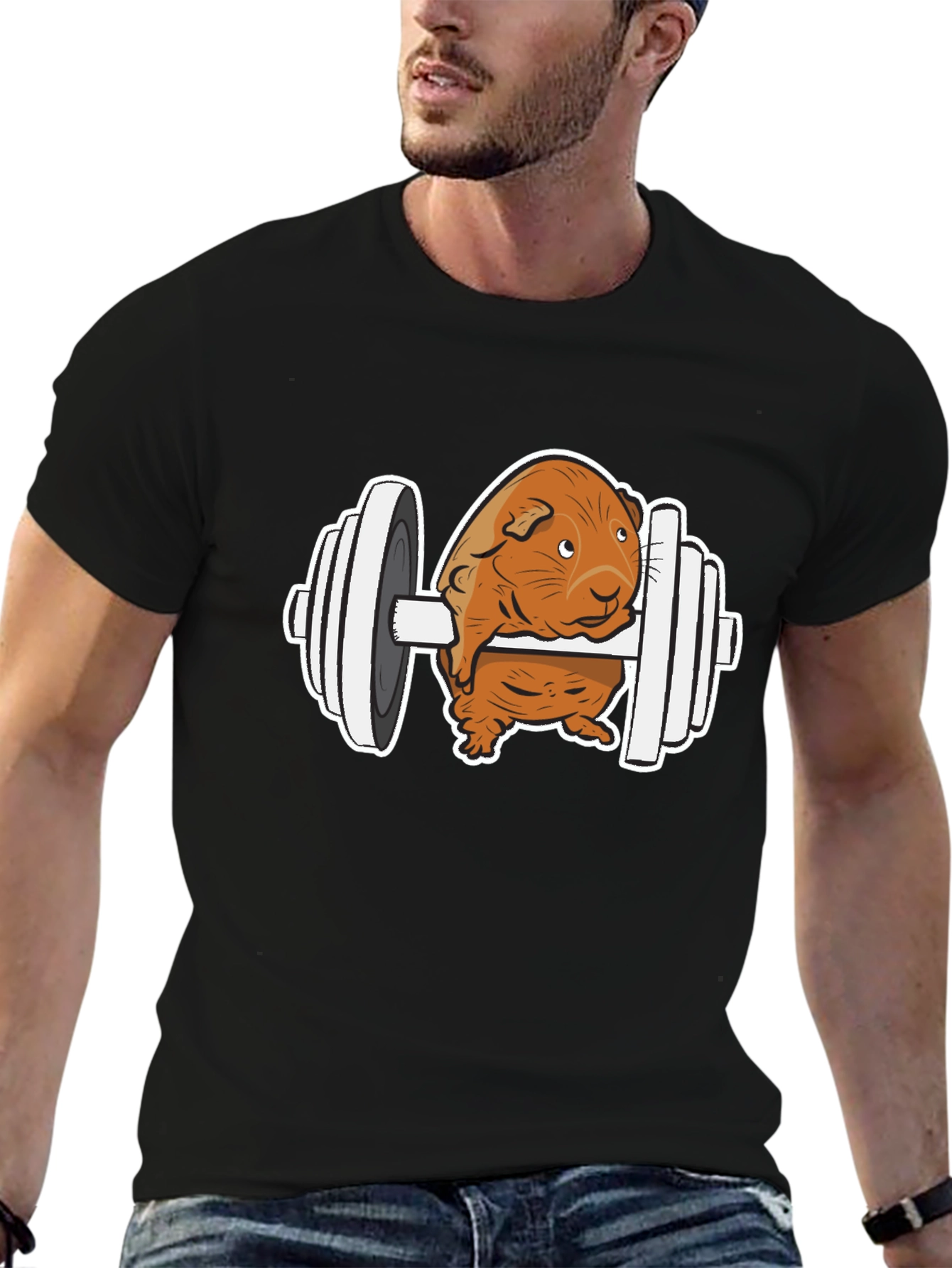 Guinea Pig Gym T-Shirt - Funny Workout Tee