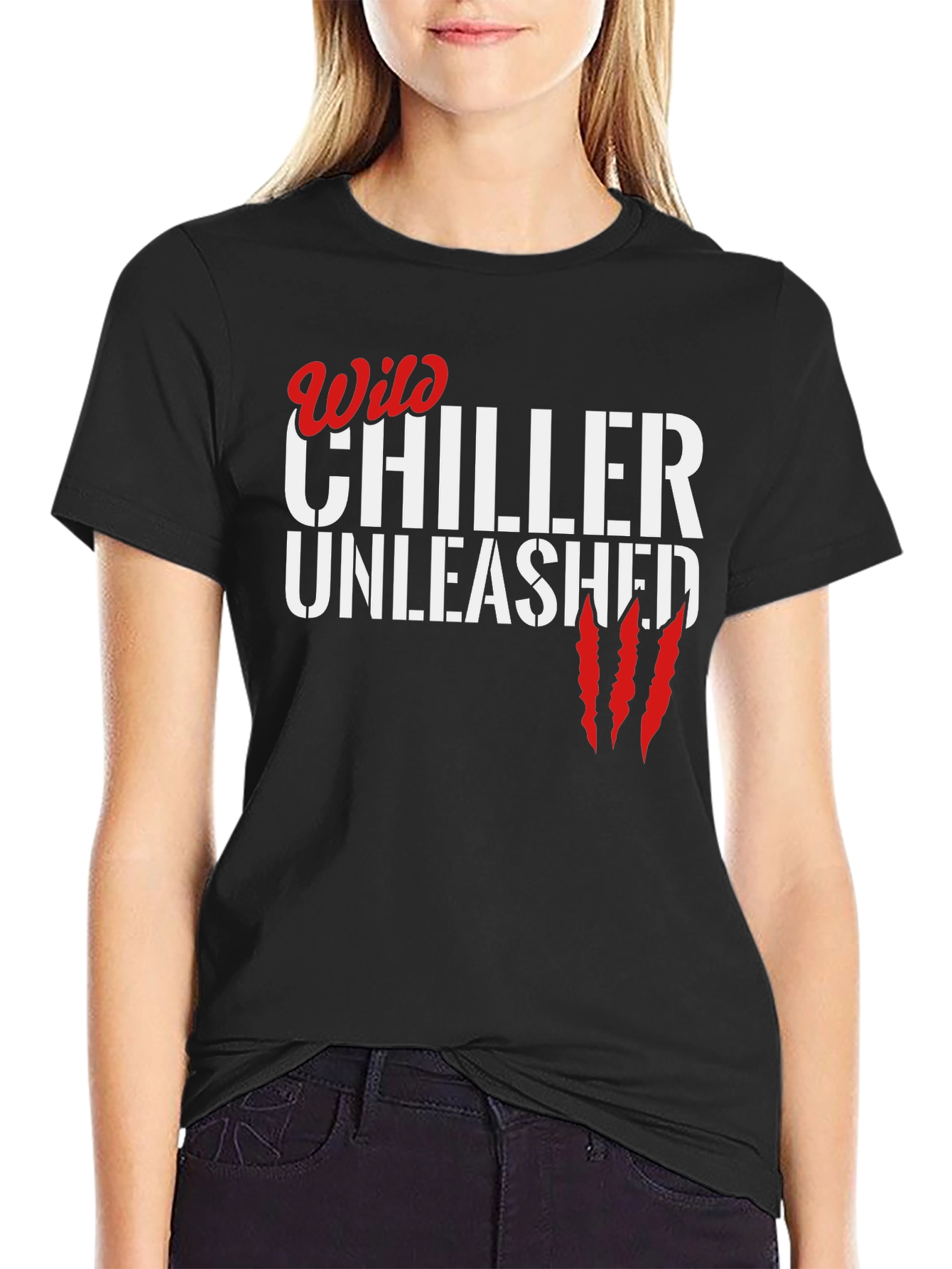Wild Chiller Unleashed Graphic T-Shirt - Black