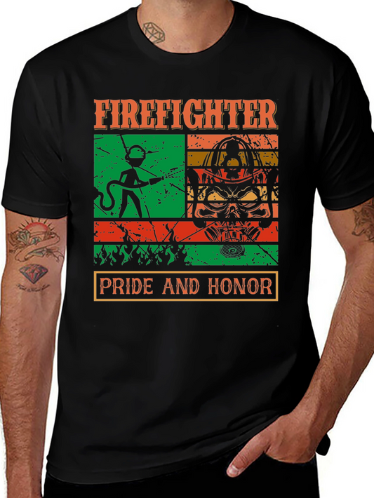 Firefighter Pride Honor Graphic T-Shirt