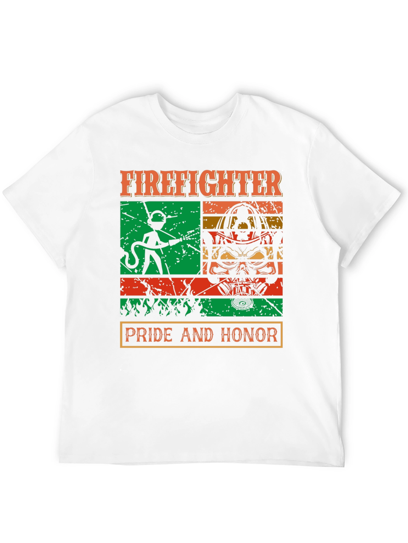 Firefighter Pride Honor Graphic T-Shirt