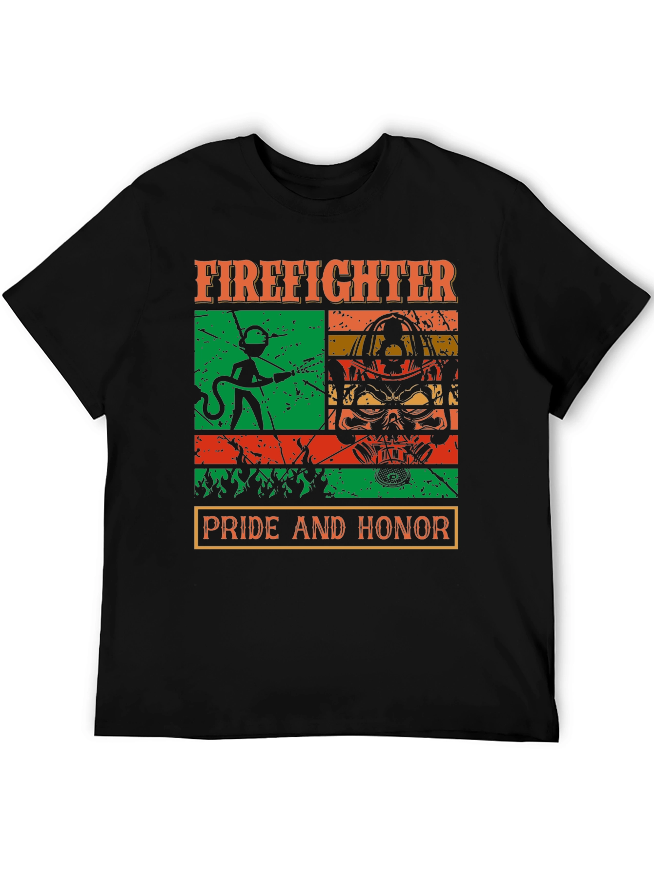 Firefighter Pride Honor Graphic T-Shirt
