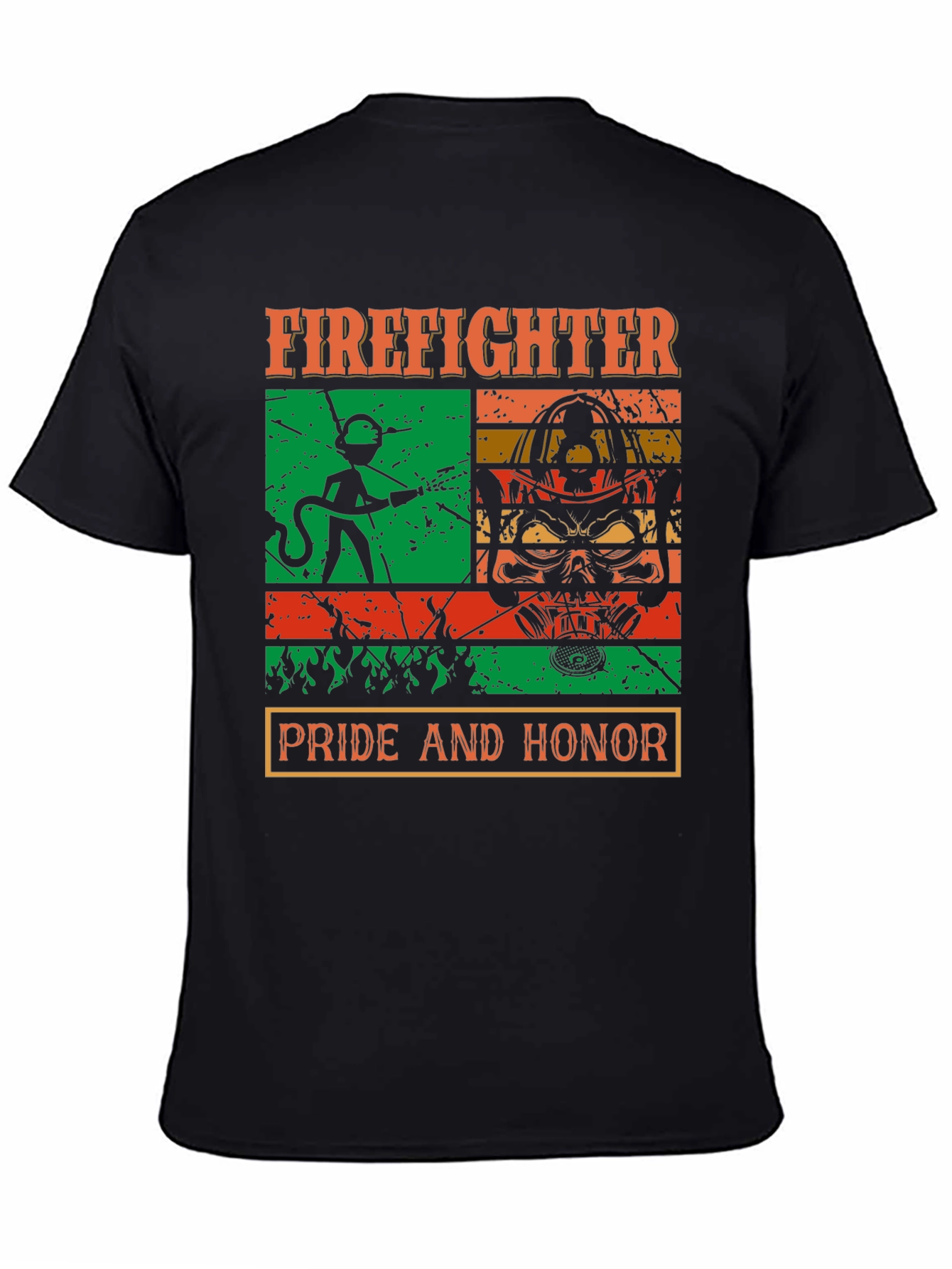 Firefighter Pride Honor Graphic T-Shirt