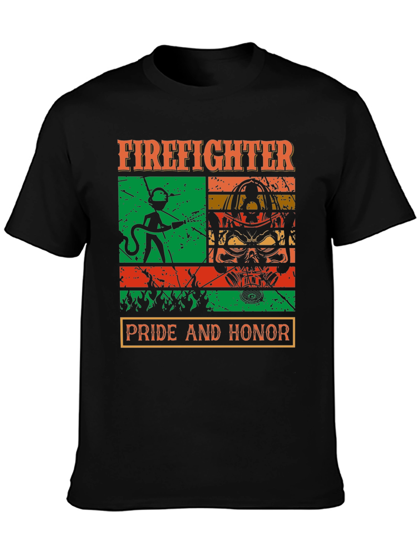 Firefighter Pride Honor Graphic T-Shirt