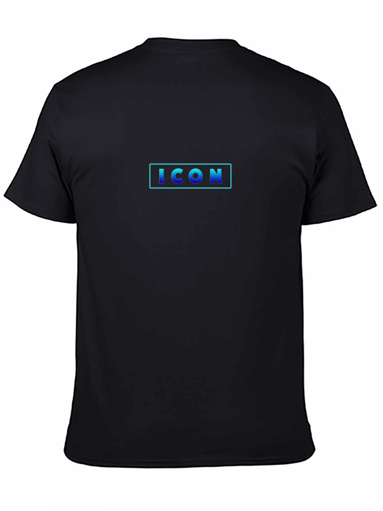 Black ICON Graphic Print T-Shirt