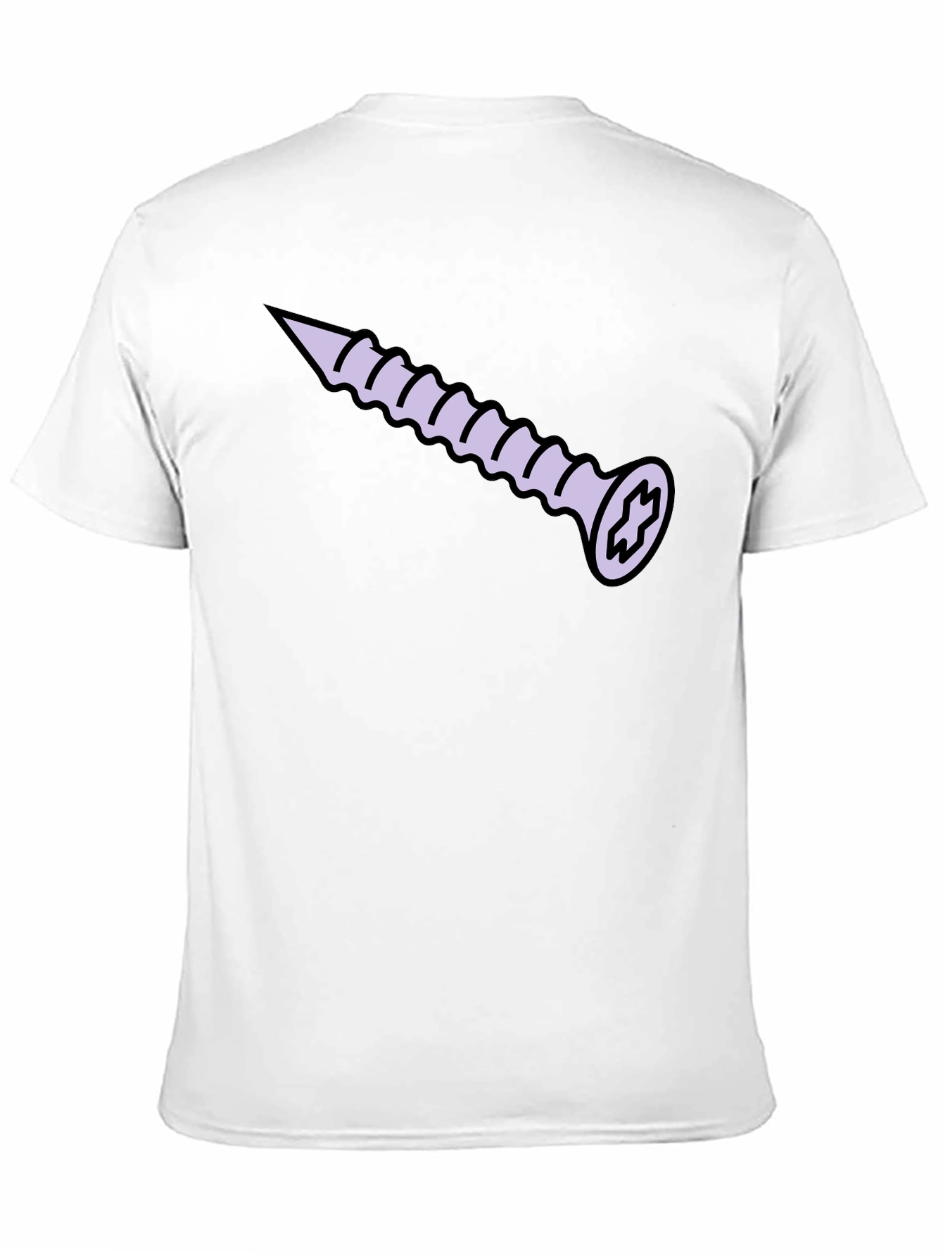 Screw Graphic T-Shirt - Black Cotton Tee